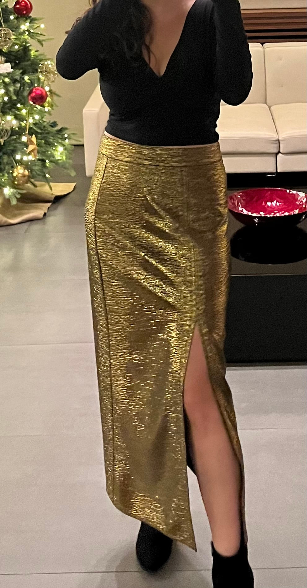 Long Gold Skirt