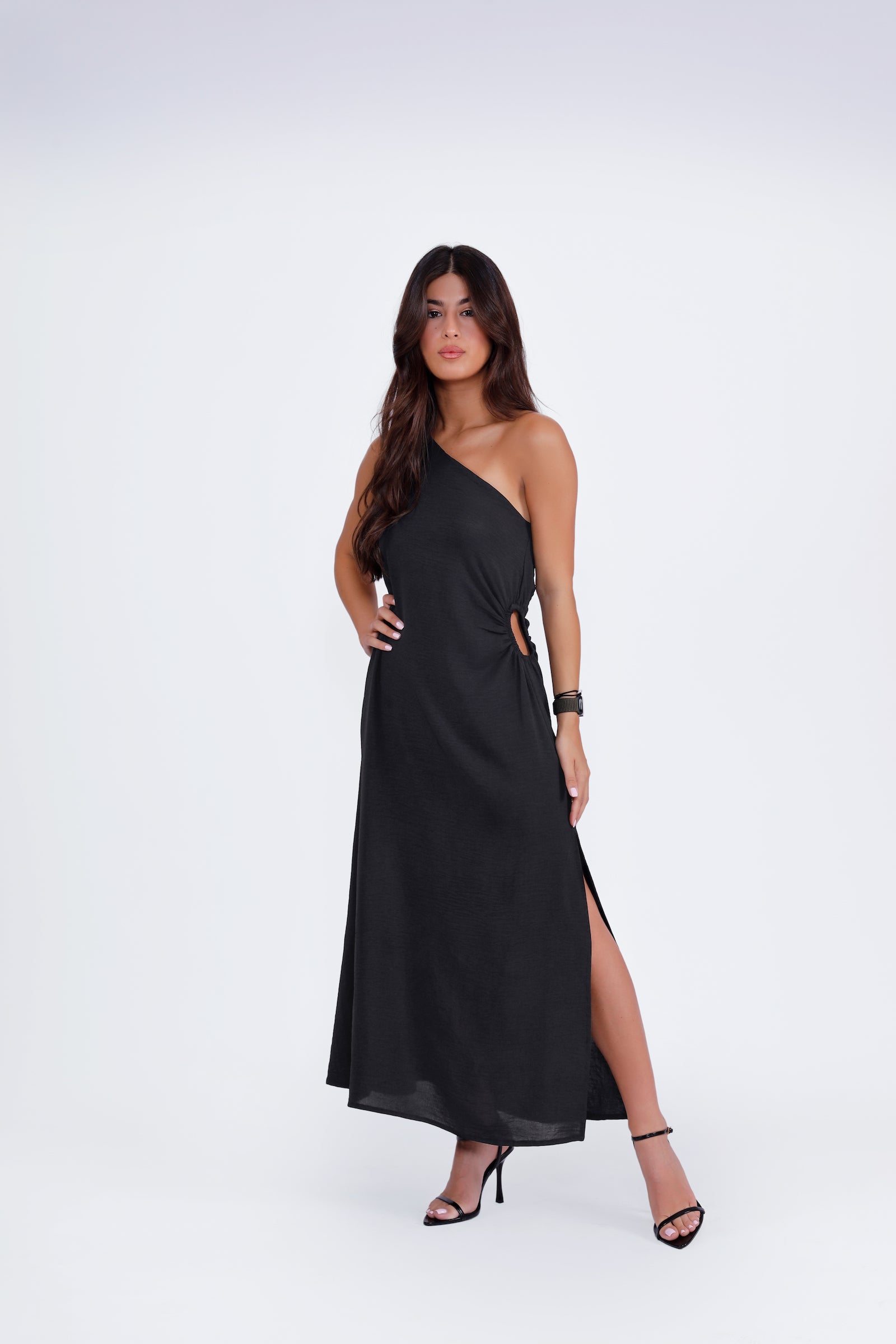 Alyssa Midi Dress - Black