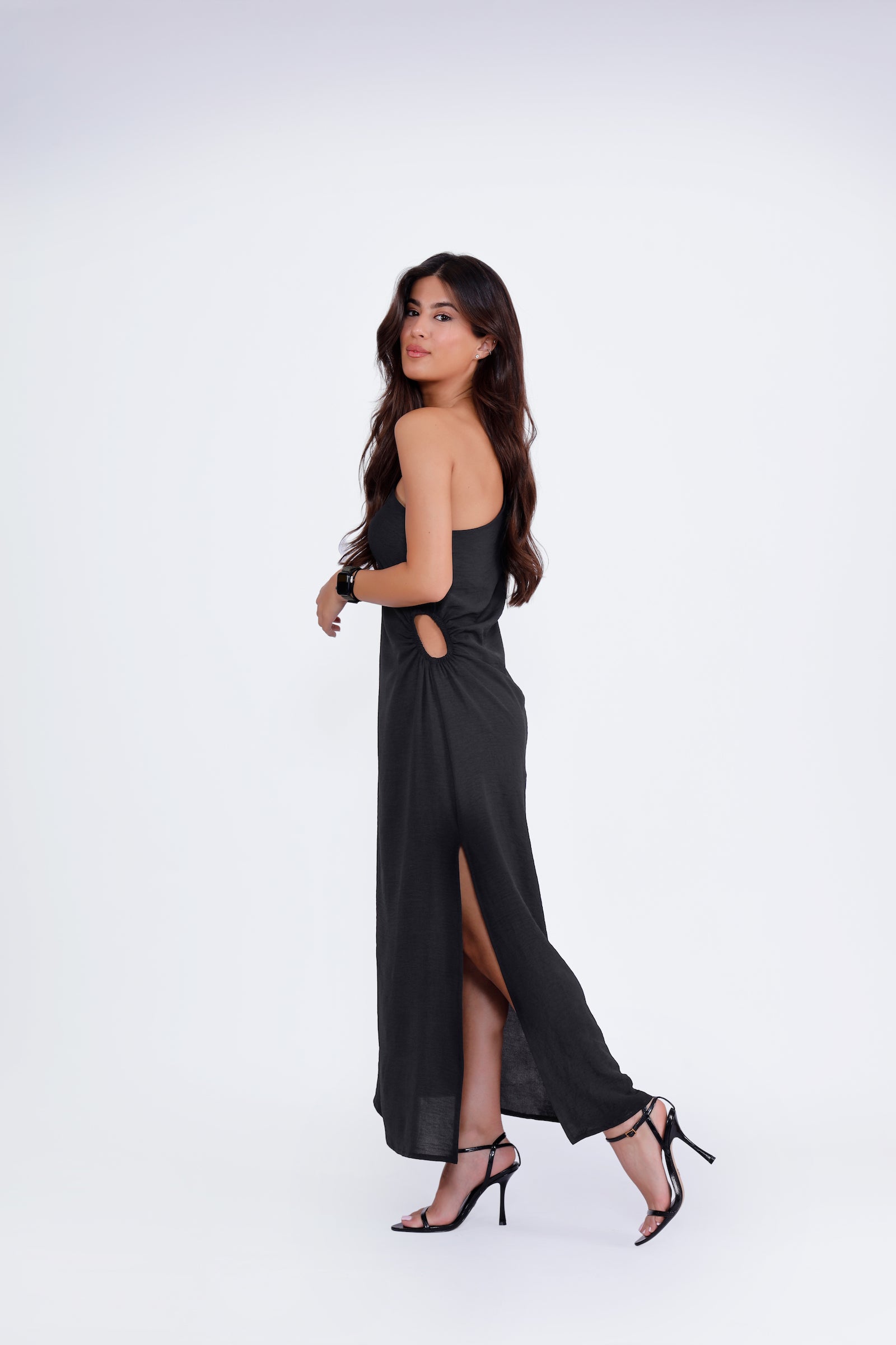 Alyssa Midi Dress - Black