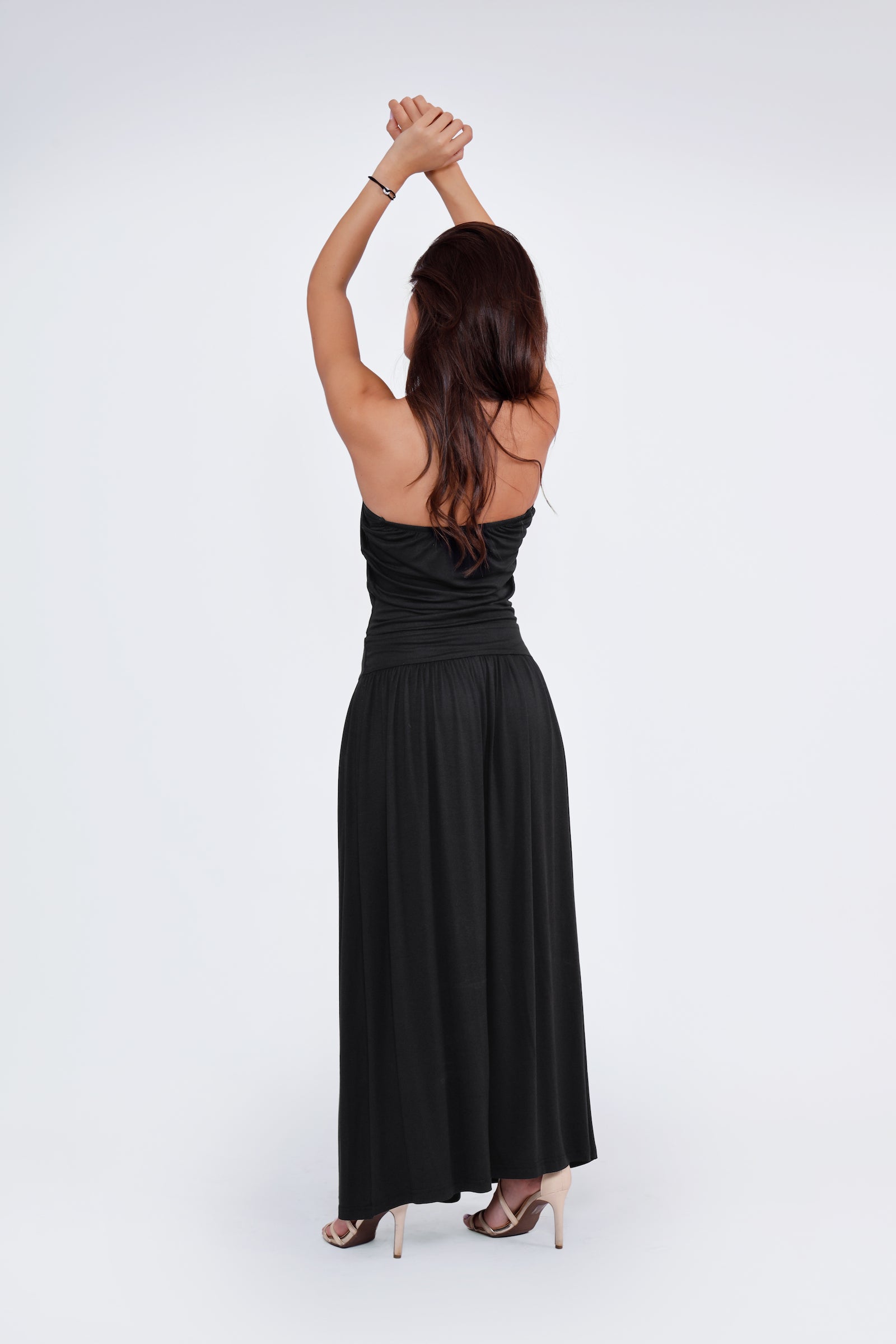 Alicia Strapless Dress - Black
