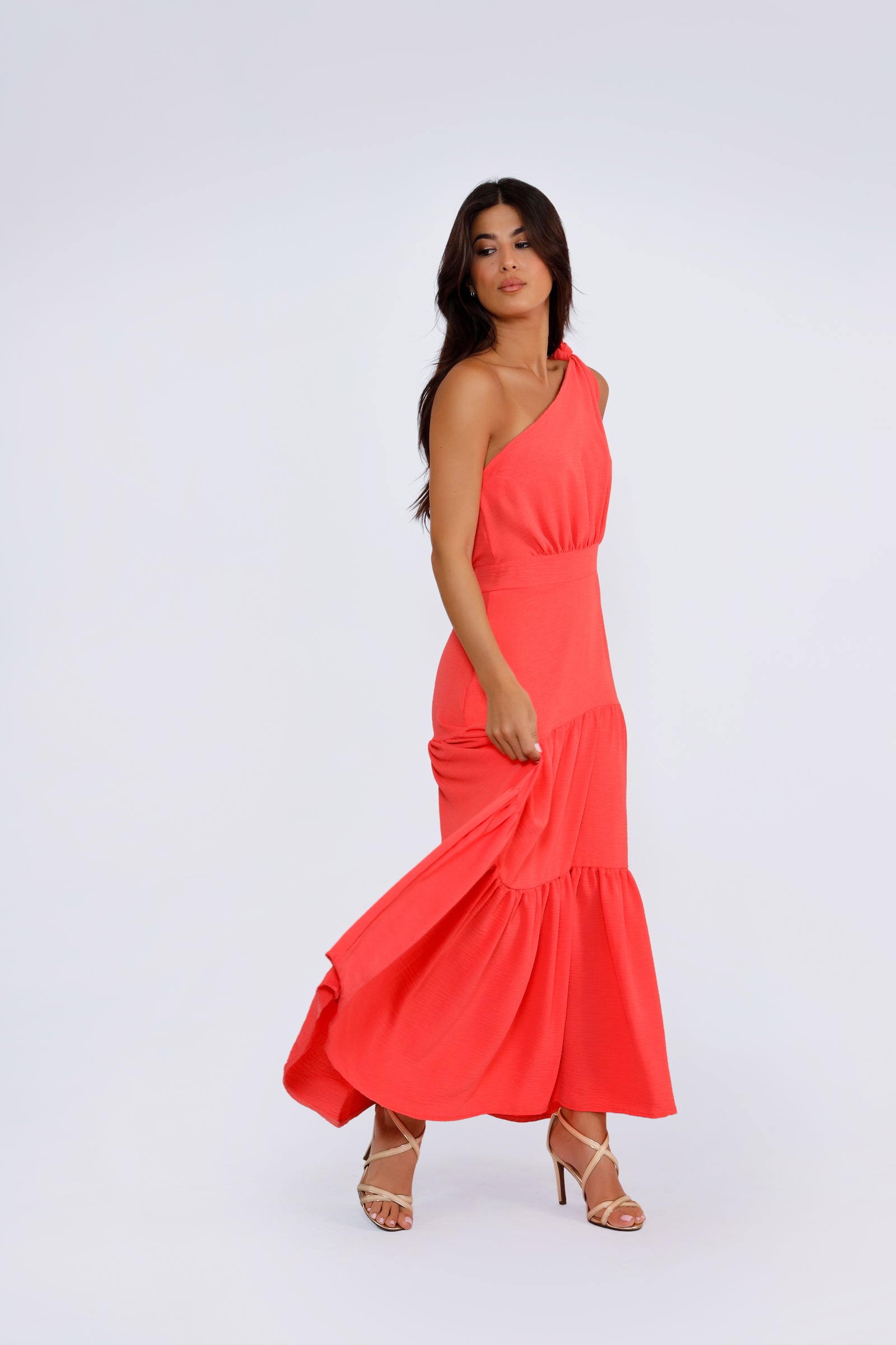 Emma Dress - Coral