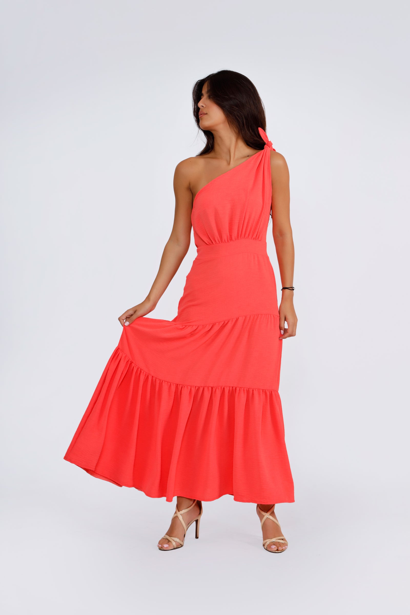 Emma Dress - Coral