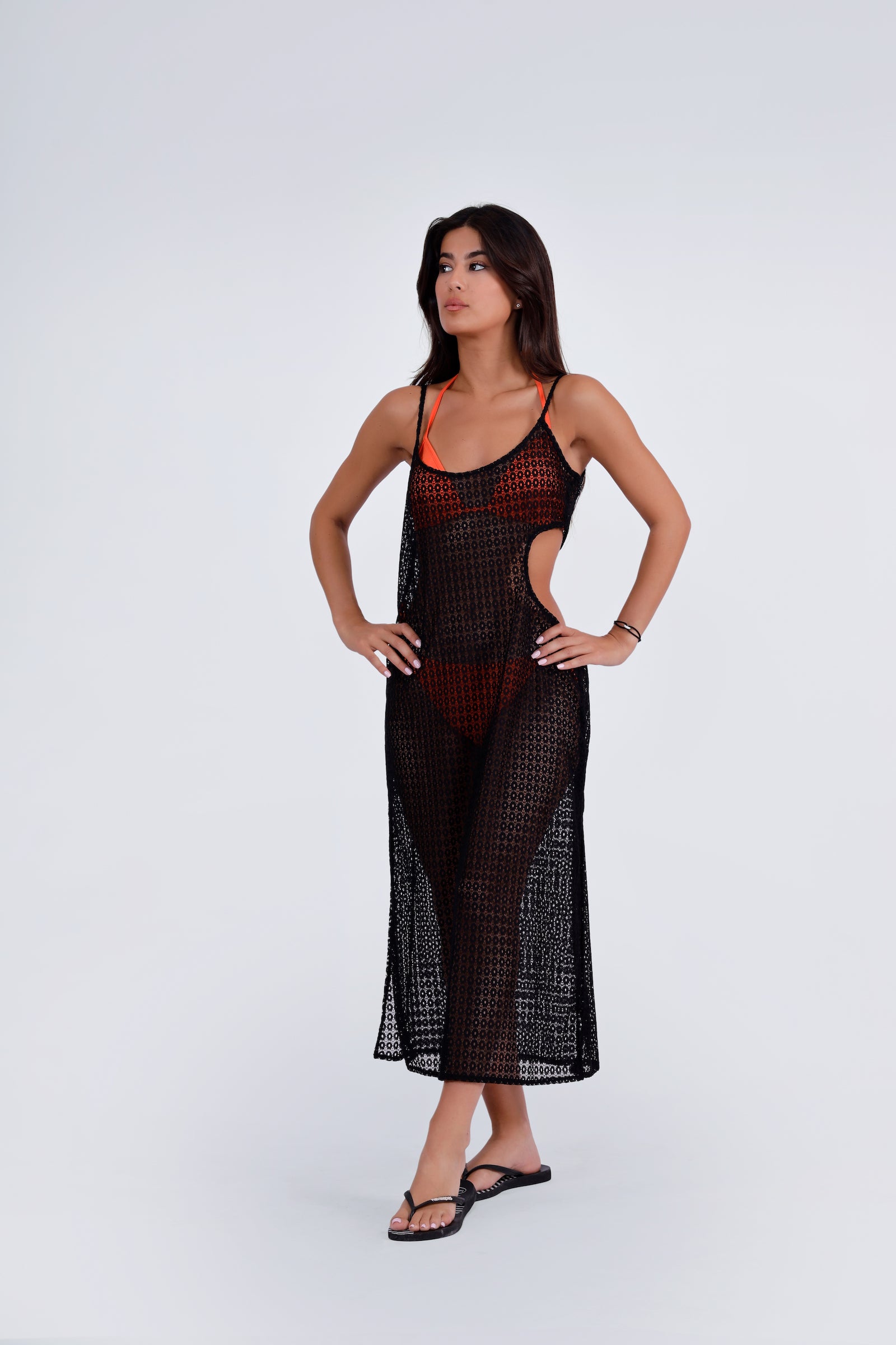 Cut Out Lace Cover Up