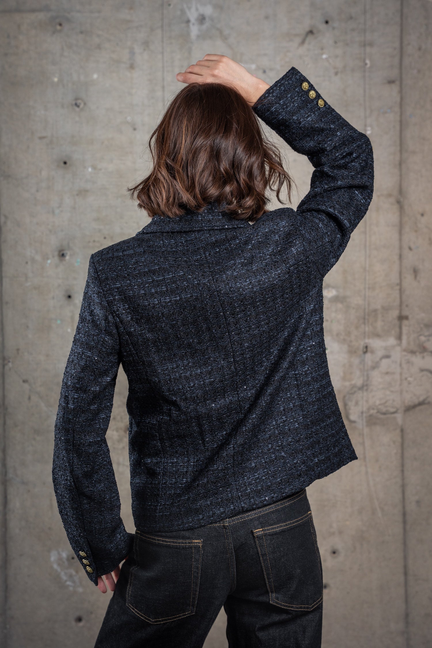 Cropped Tweed Jacket