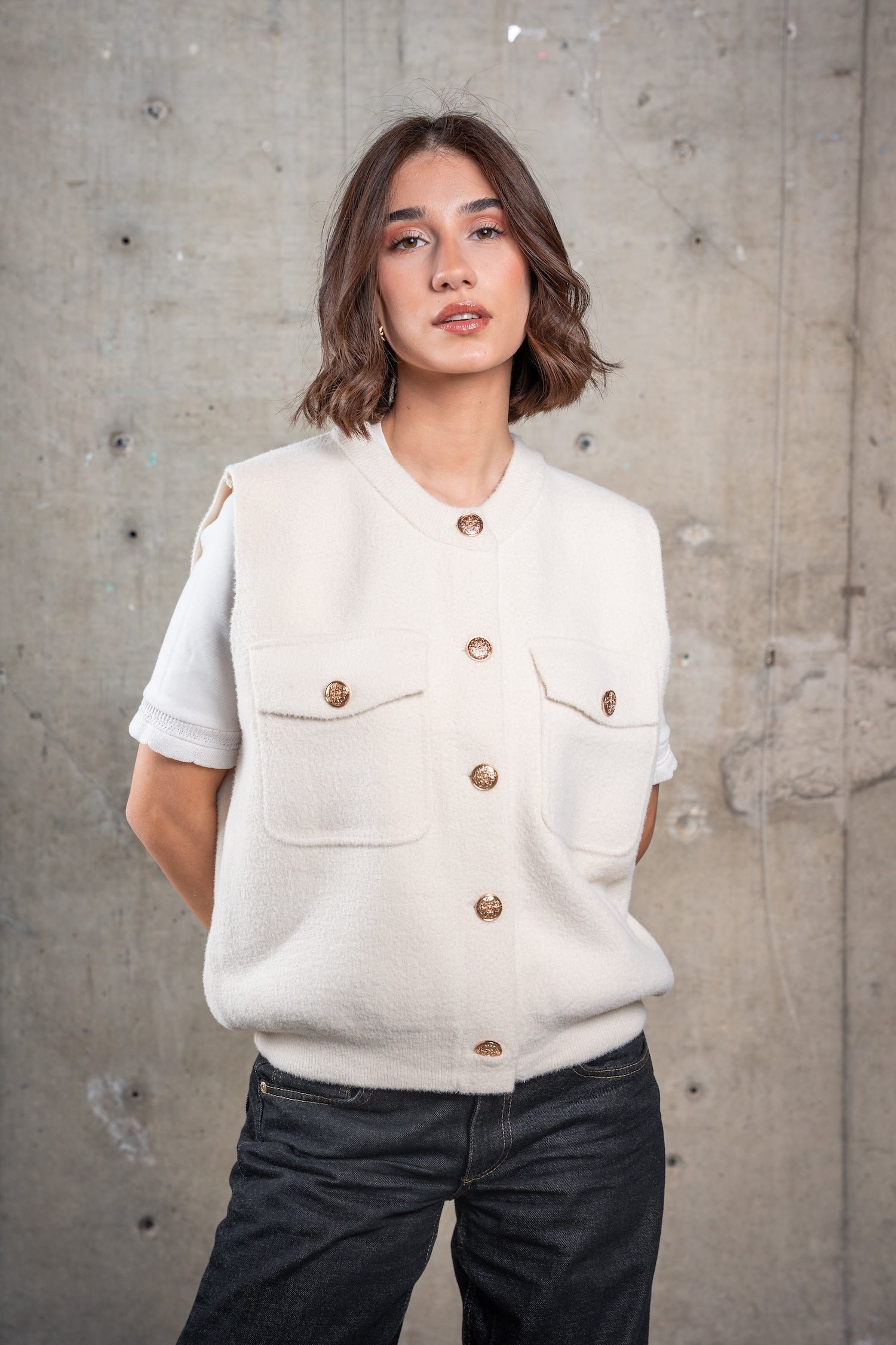 Agnes Sleeveless Vest