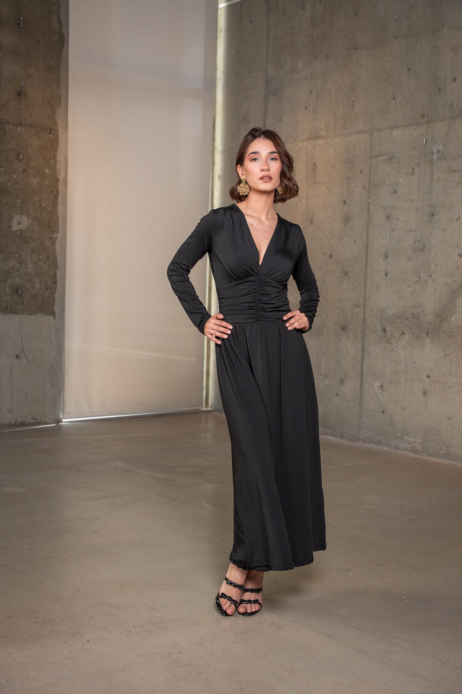 Paloma Maxi Dress-Black