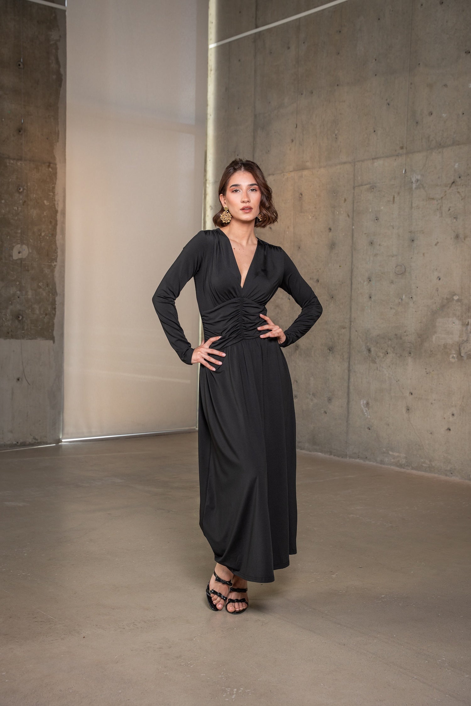 Paloma Maxi Dress-Black