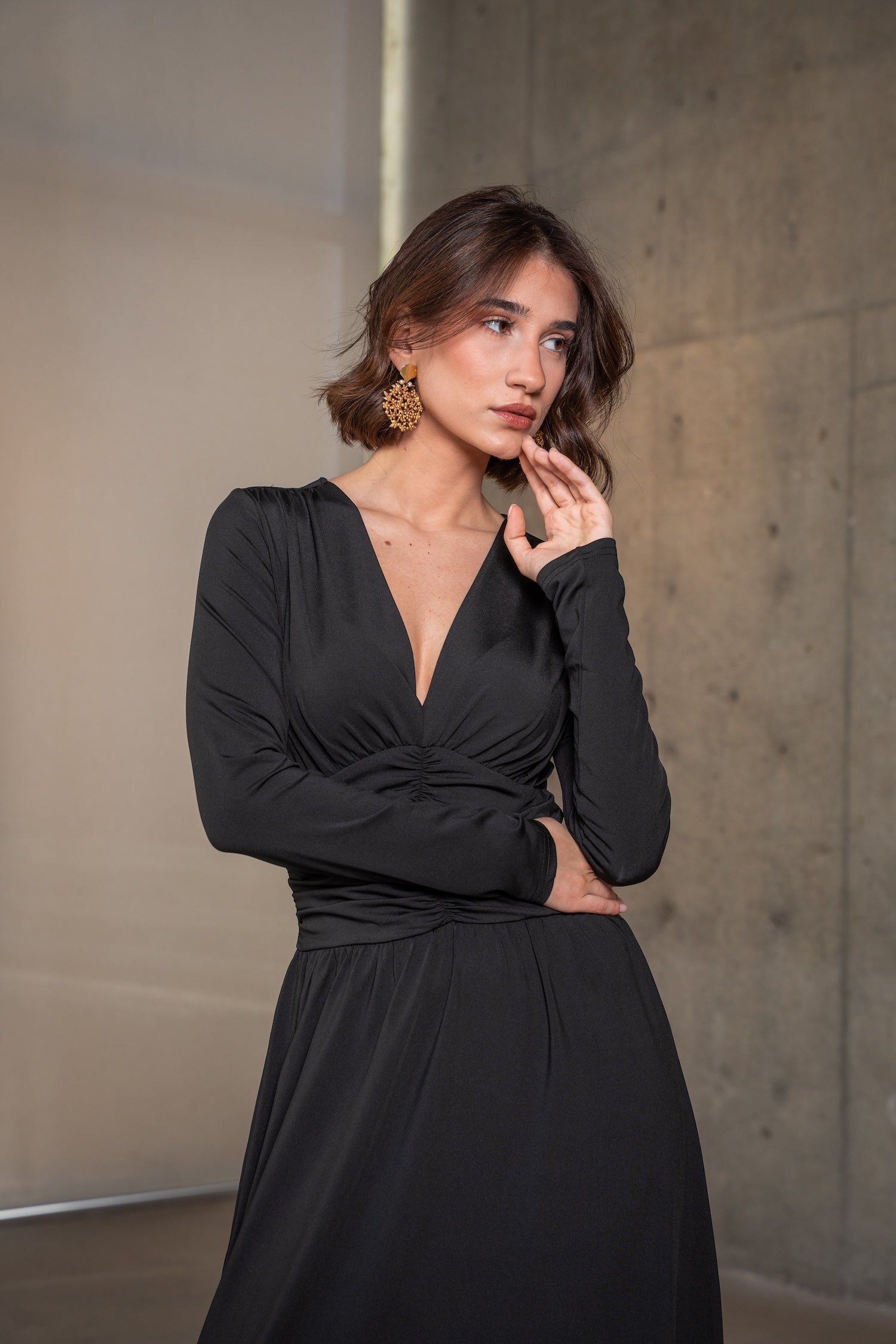 Paloma Maxi Dress-Black