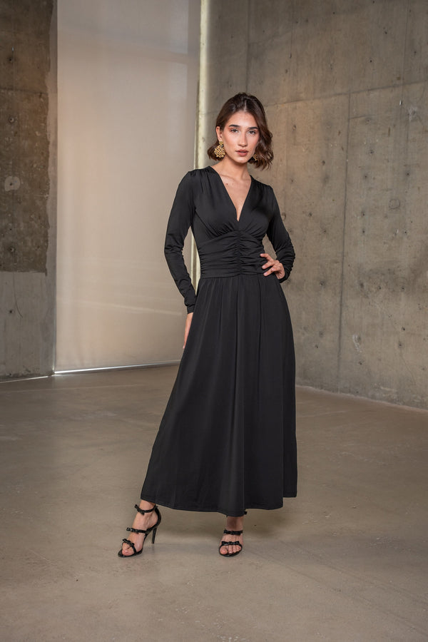 Paloma Maxi Dress-Black