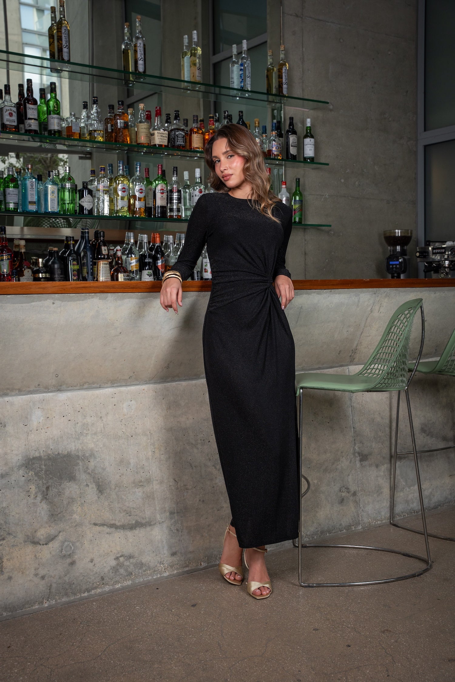 Tali Maxi Dress-Black