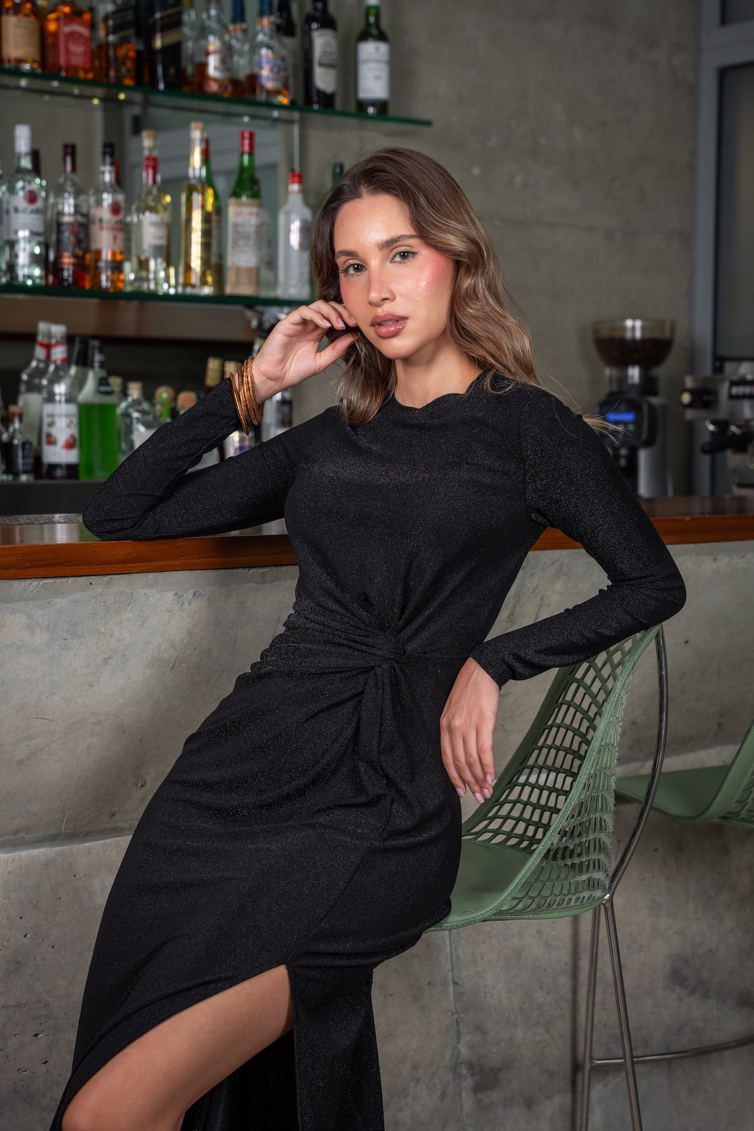 Tali Maxi Dress-Black