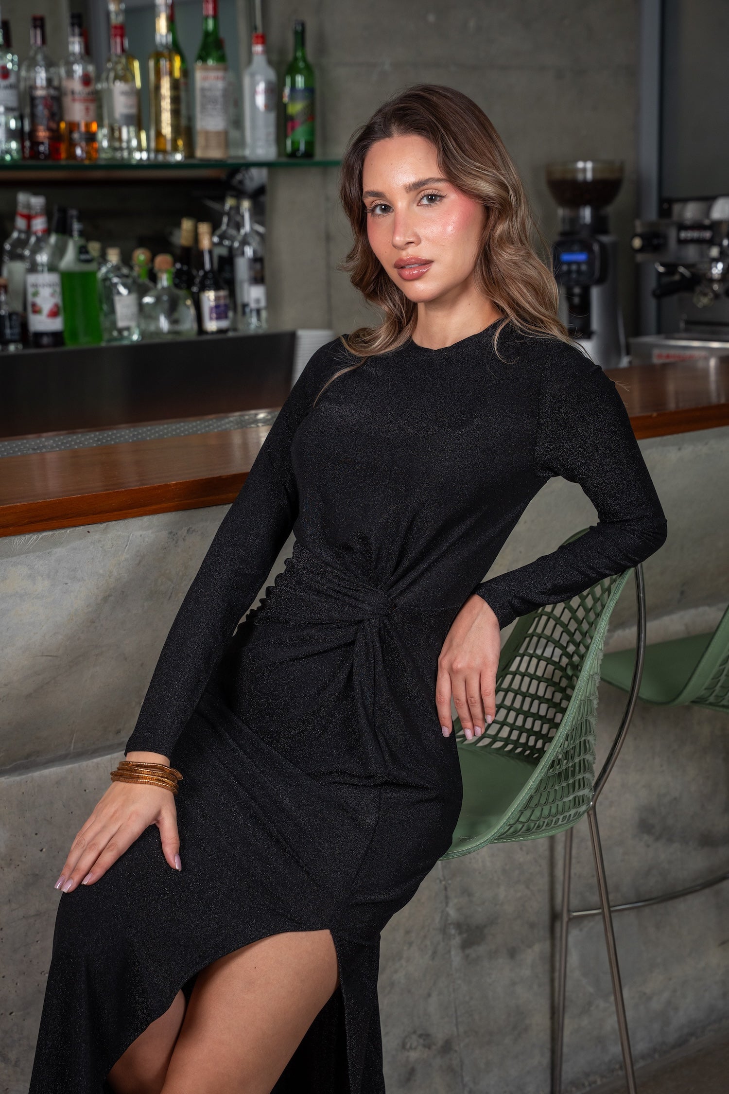 Tali Maxi Dress-Black