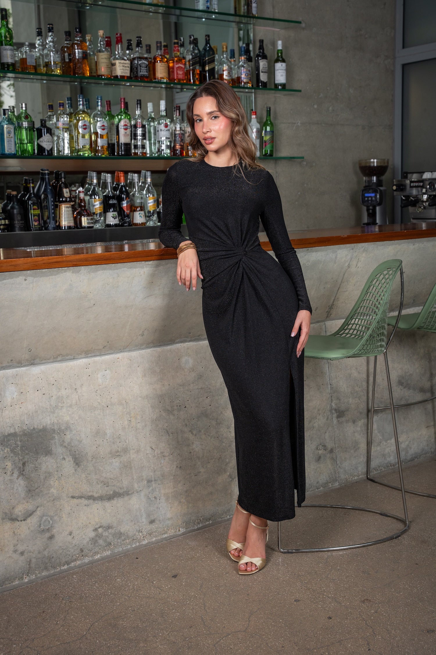 Tali Maxi Dress-Black