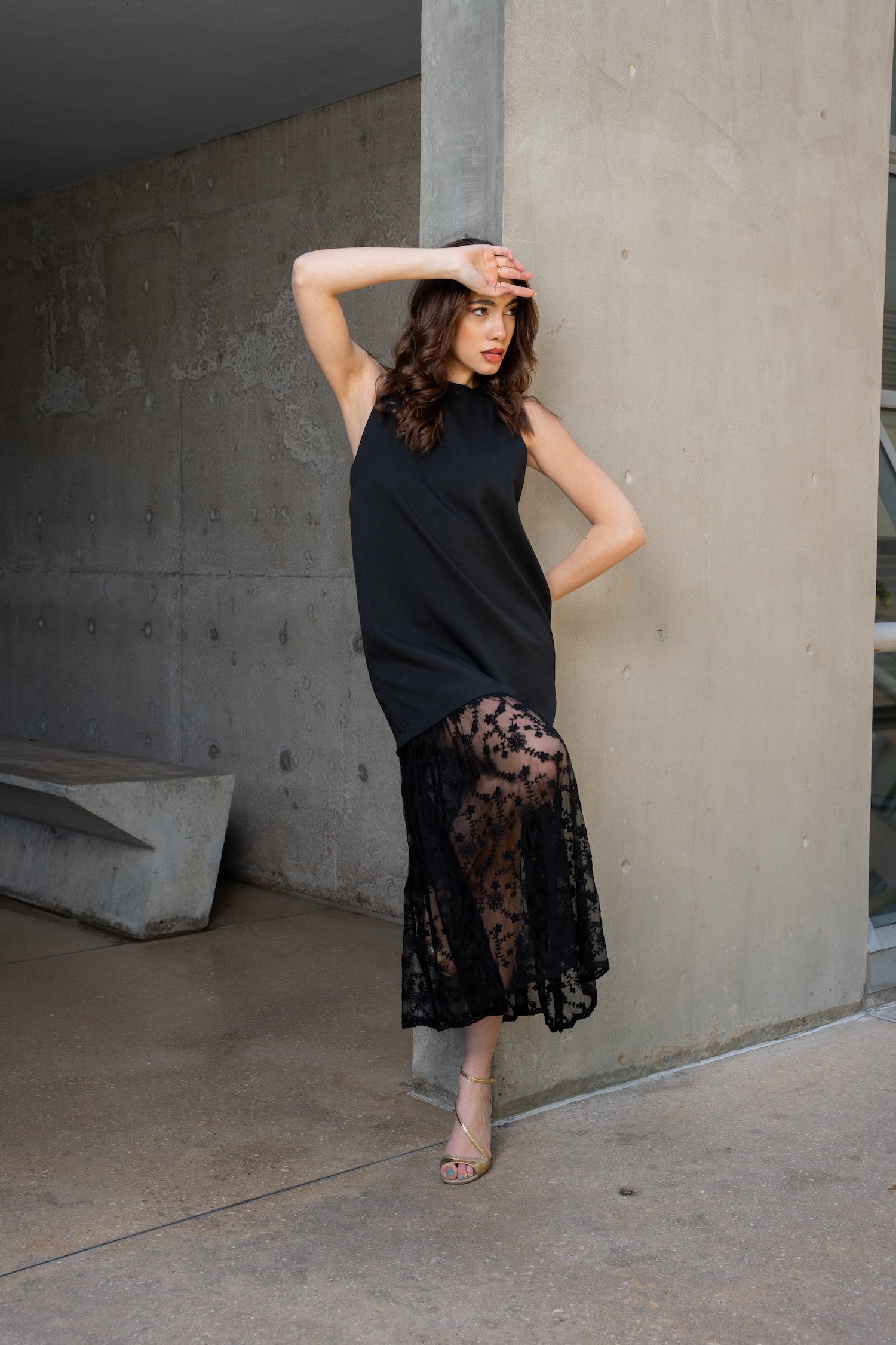 Ivy Long Dress - Black