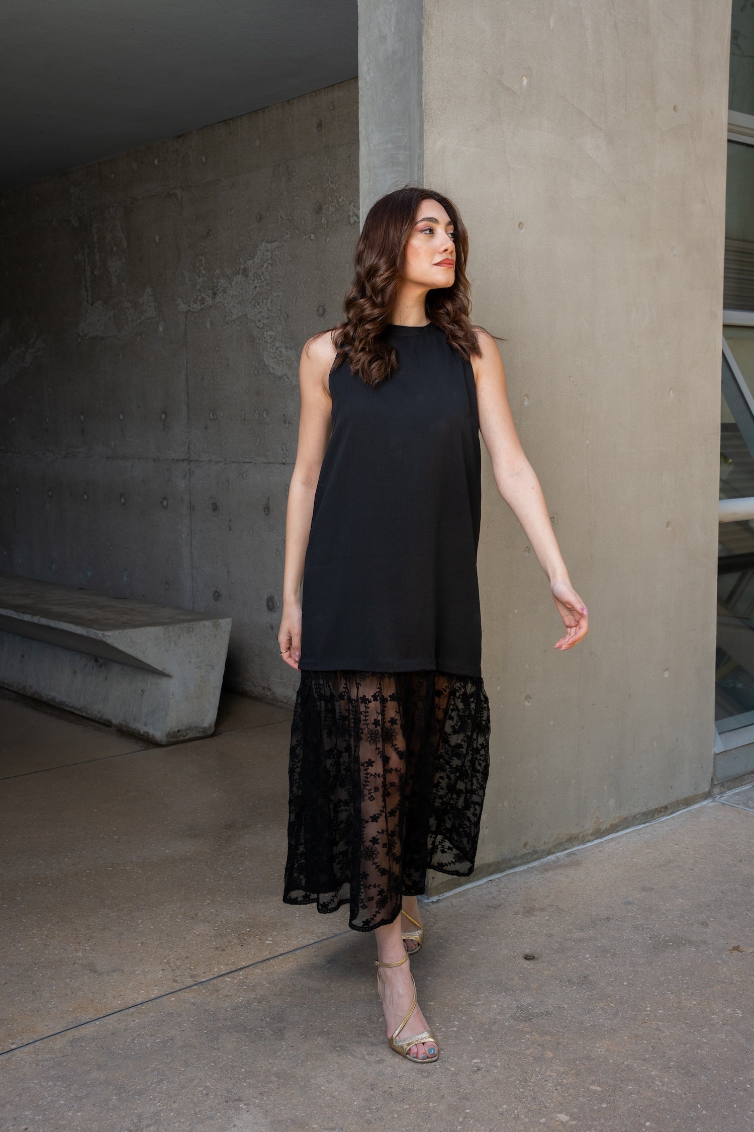 Ivy Long Dress - Black