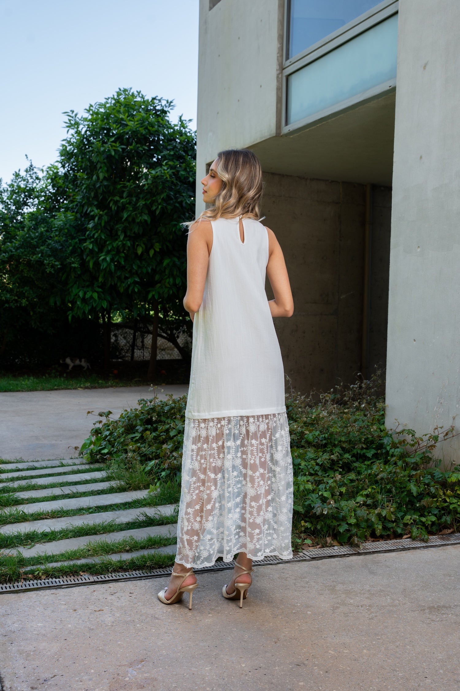 Ivy Long Dress - White