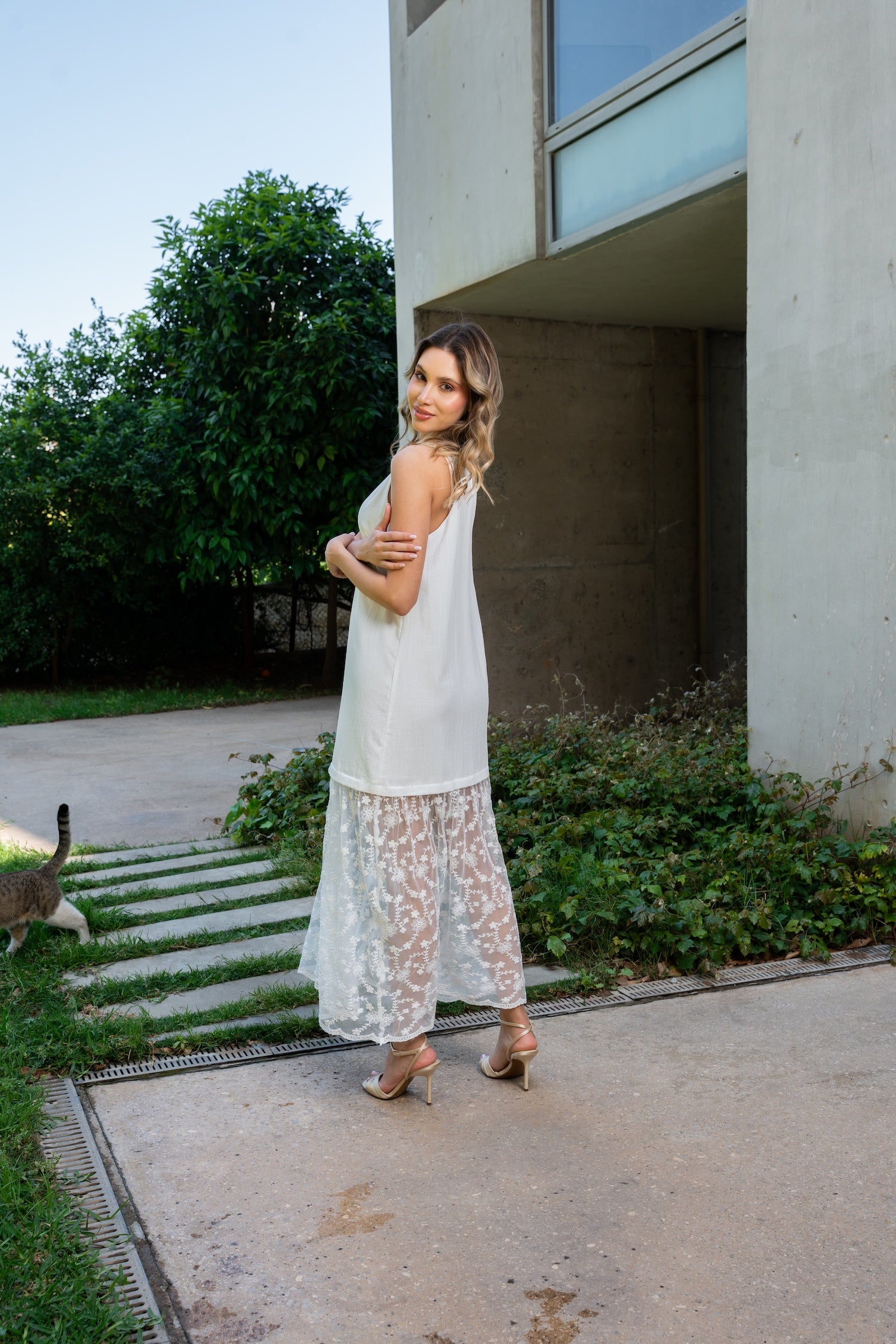 Ivy Long Dress - White