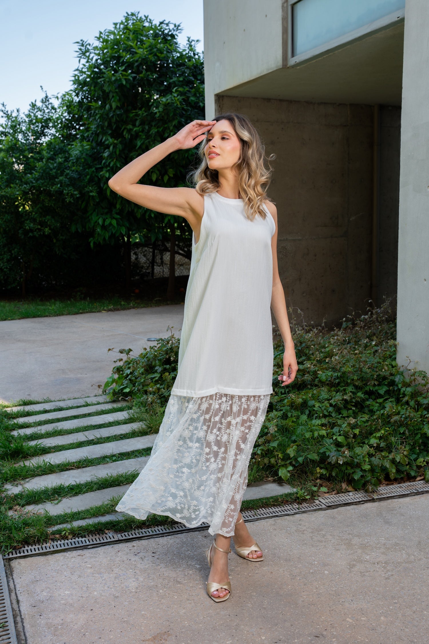 Ivy Long Dress - White