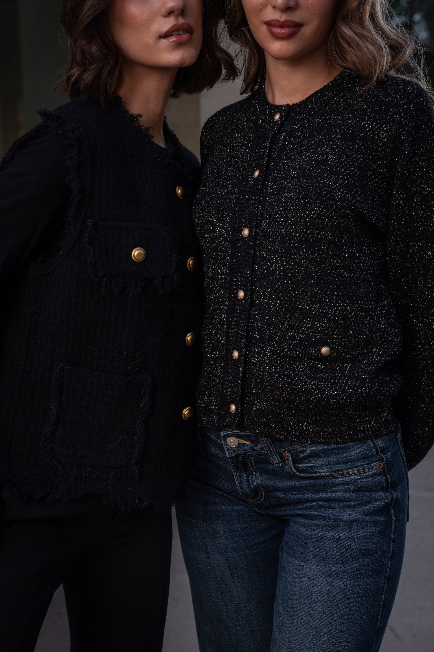 Ella Knit Cardigan-Black