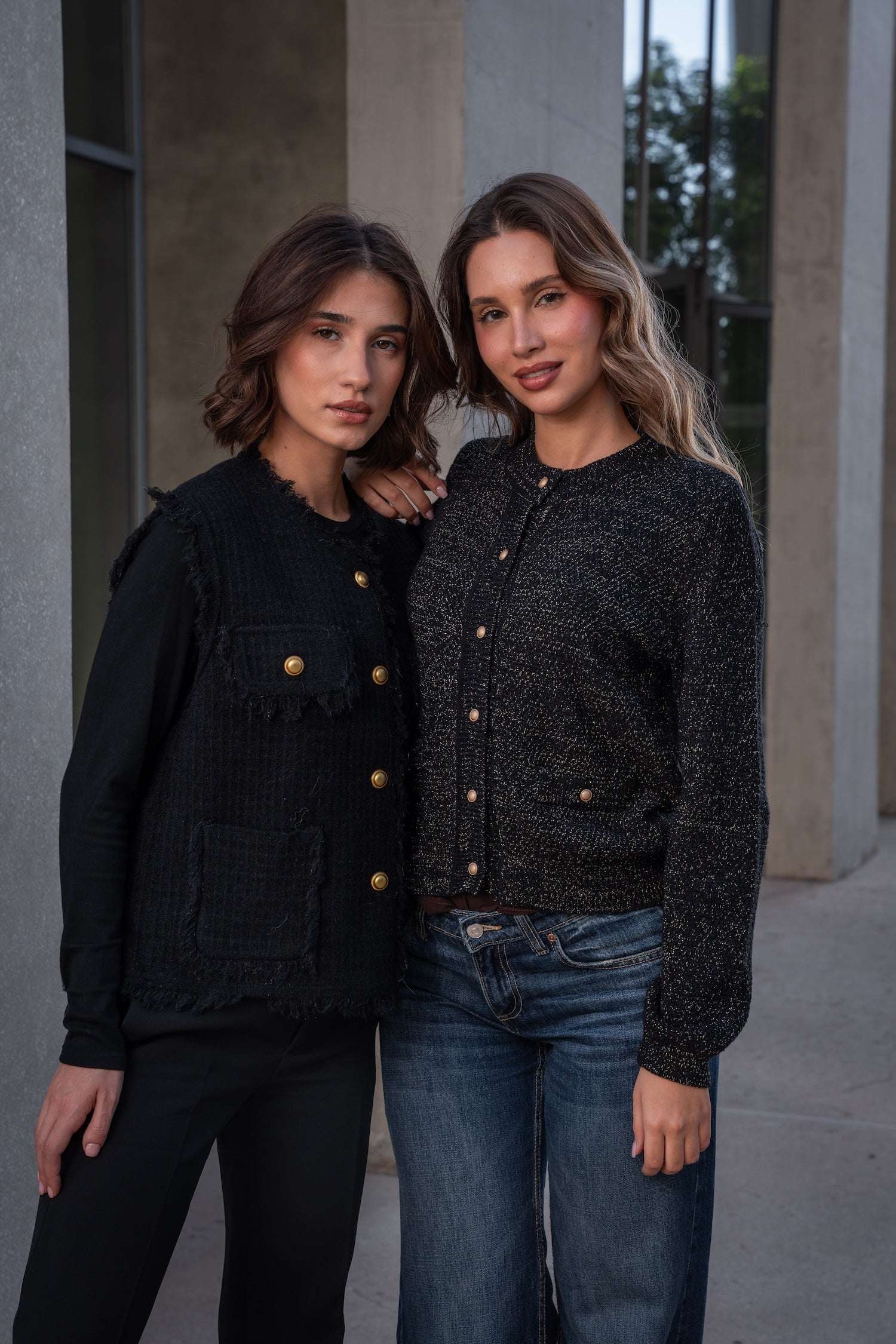 Ella Knit Cardigan-Black