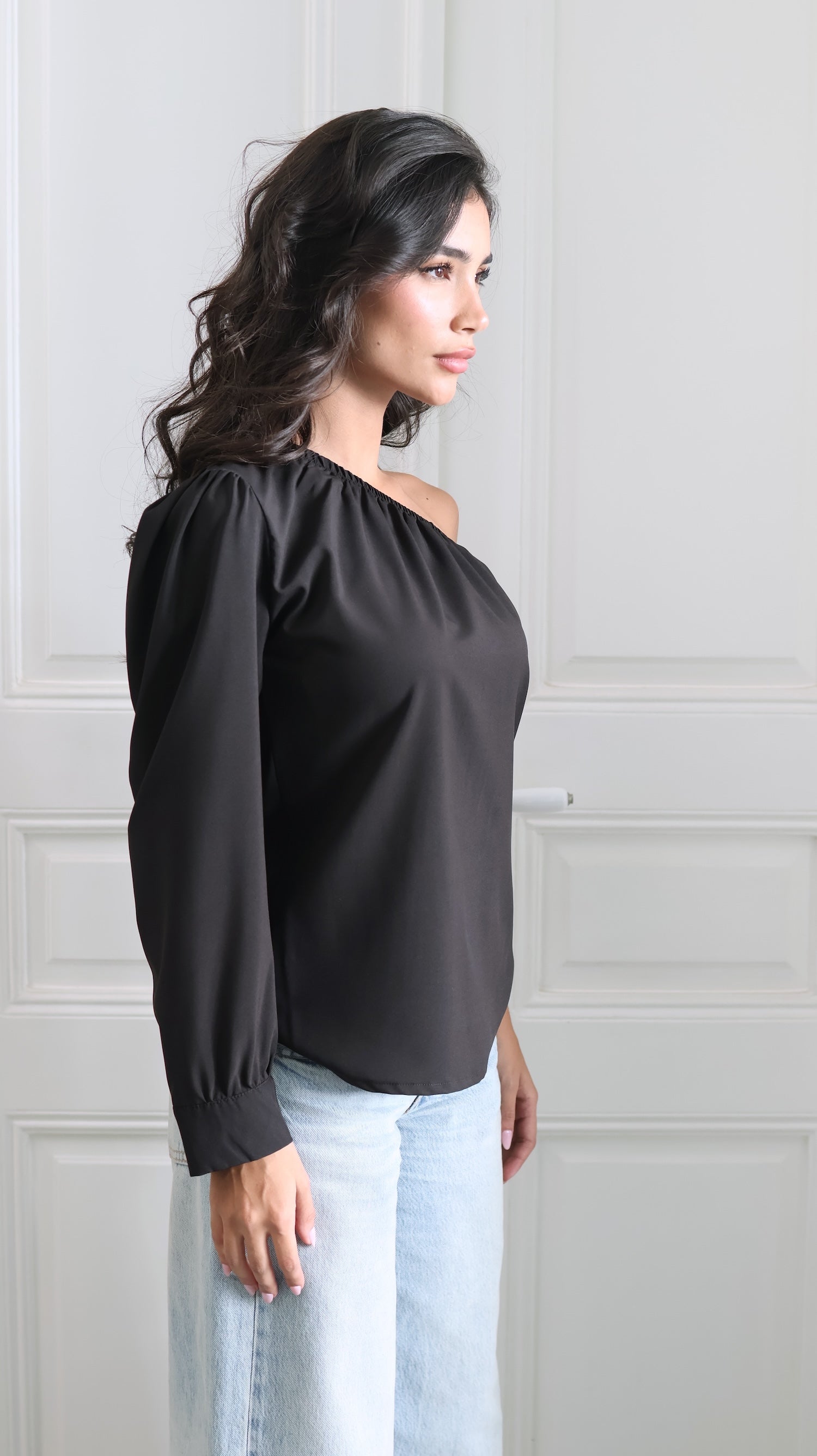 Asymmetric Top with One Sleeve