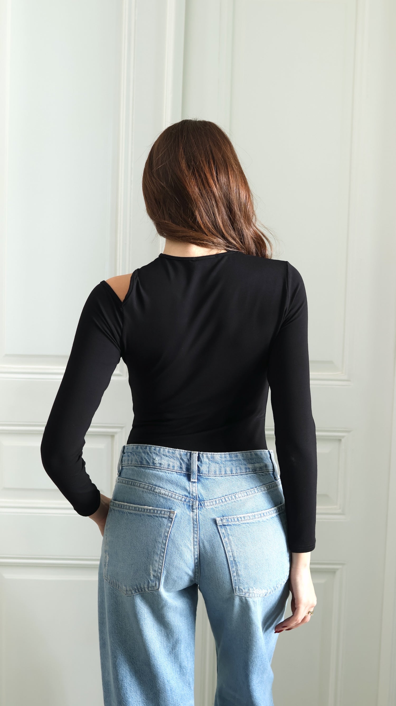 Cut Out Long Sleeve Bodysuit