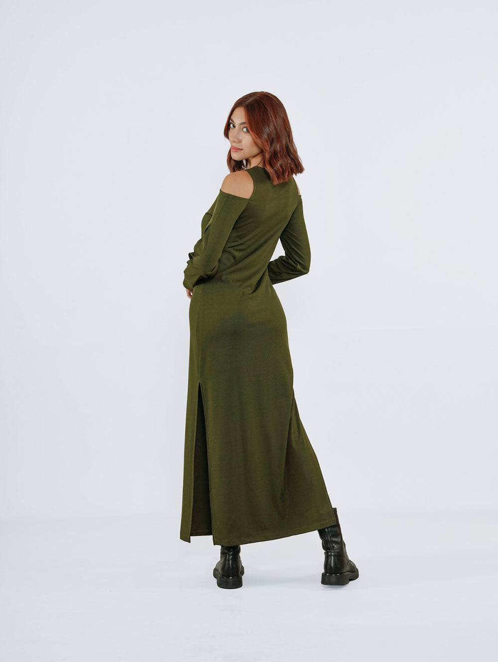 Elodie Maxi Dress - Olive Green