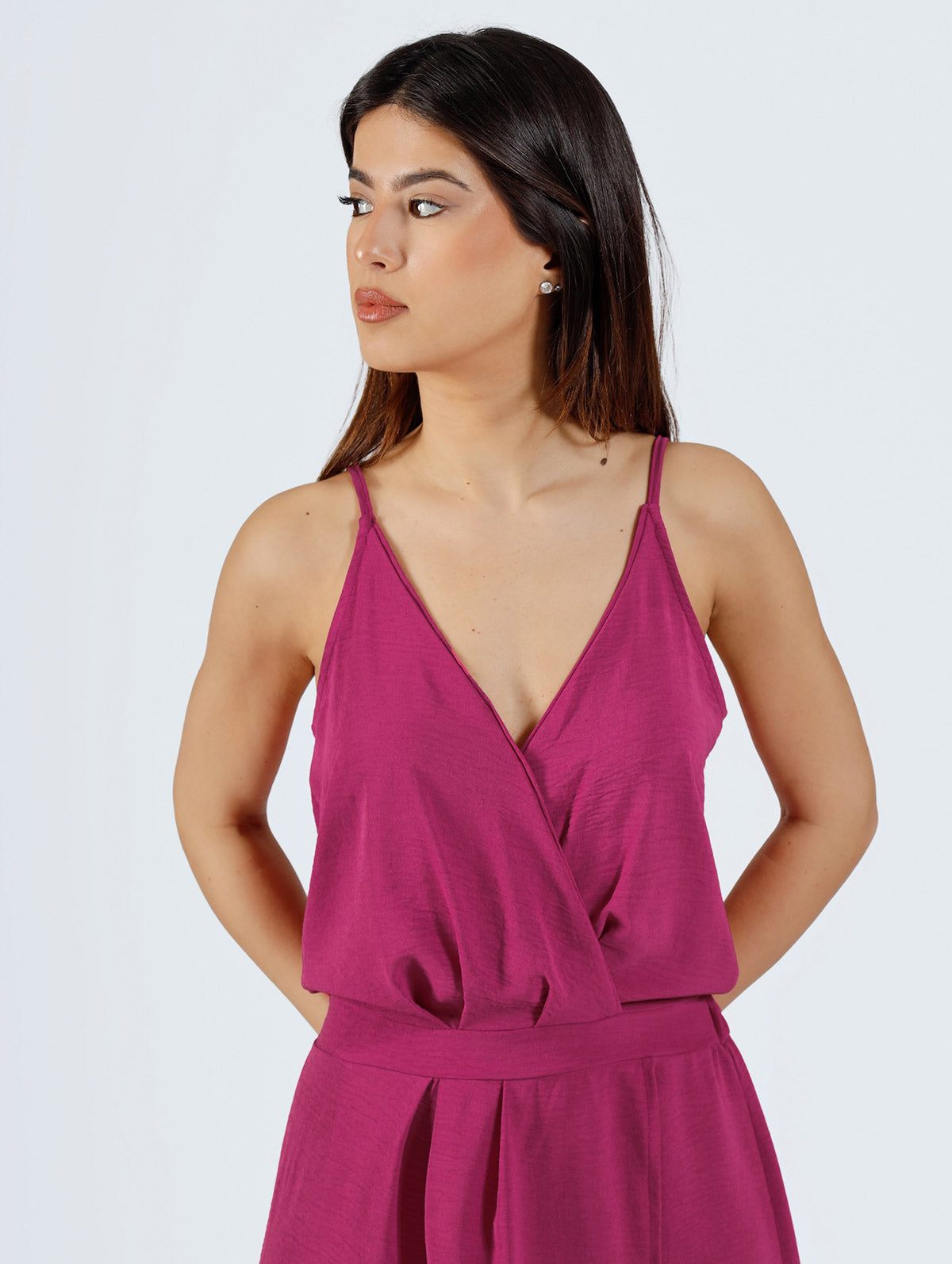 Elaine Midi Dress Plum