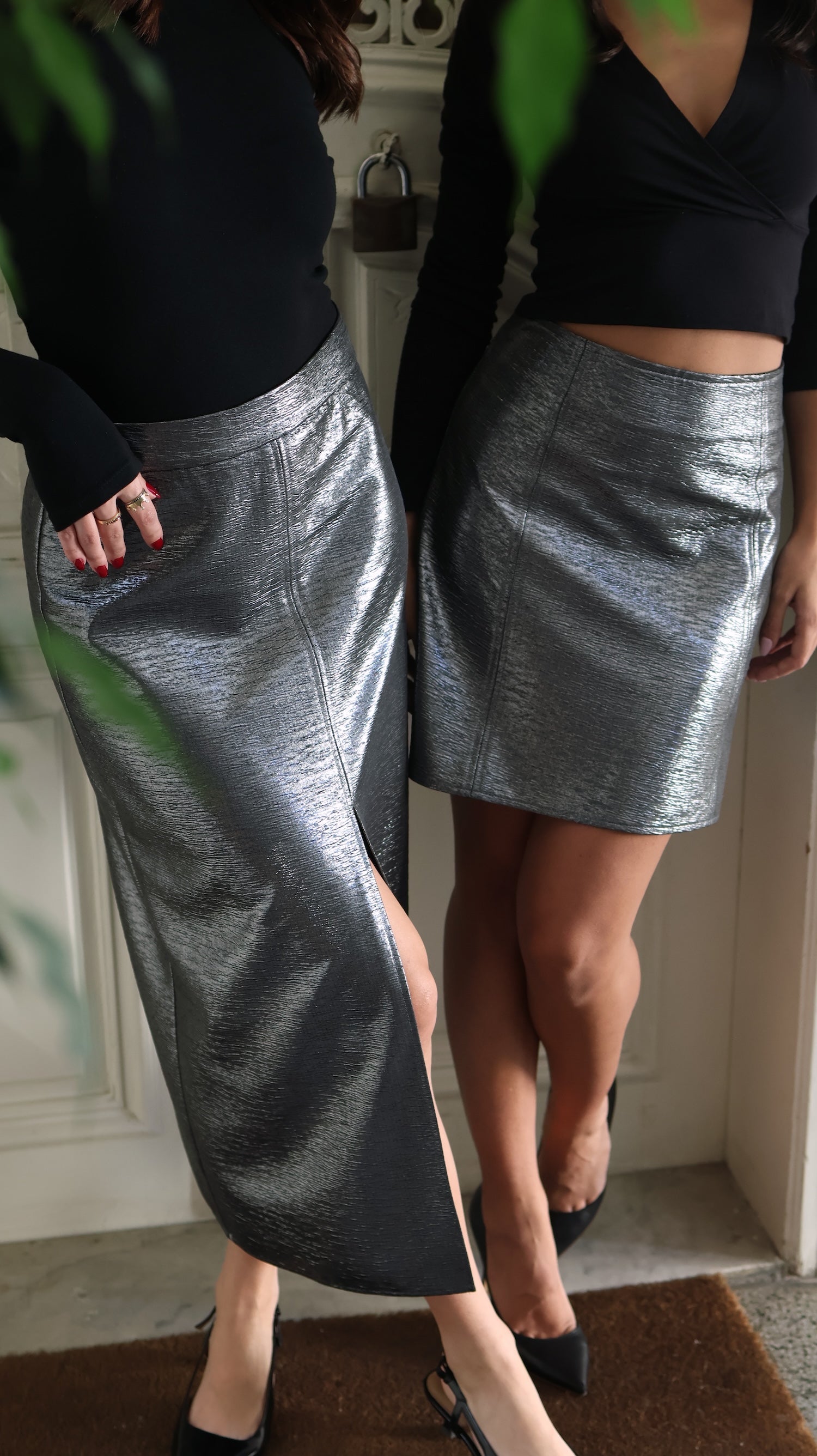 Long Silver Skirt