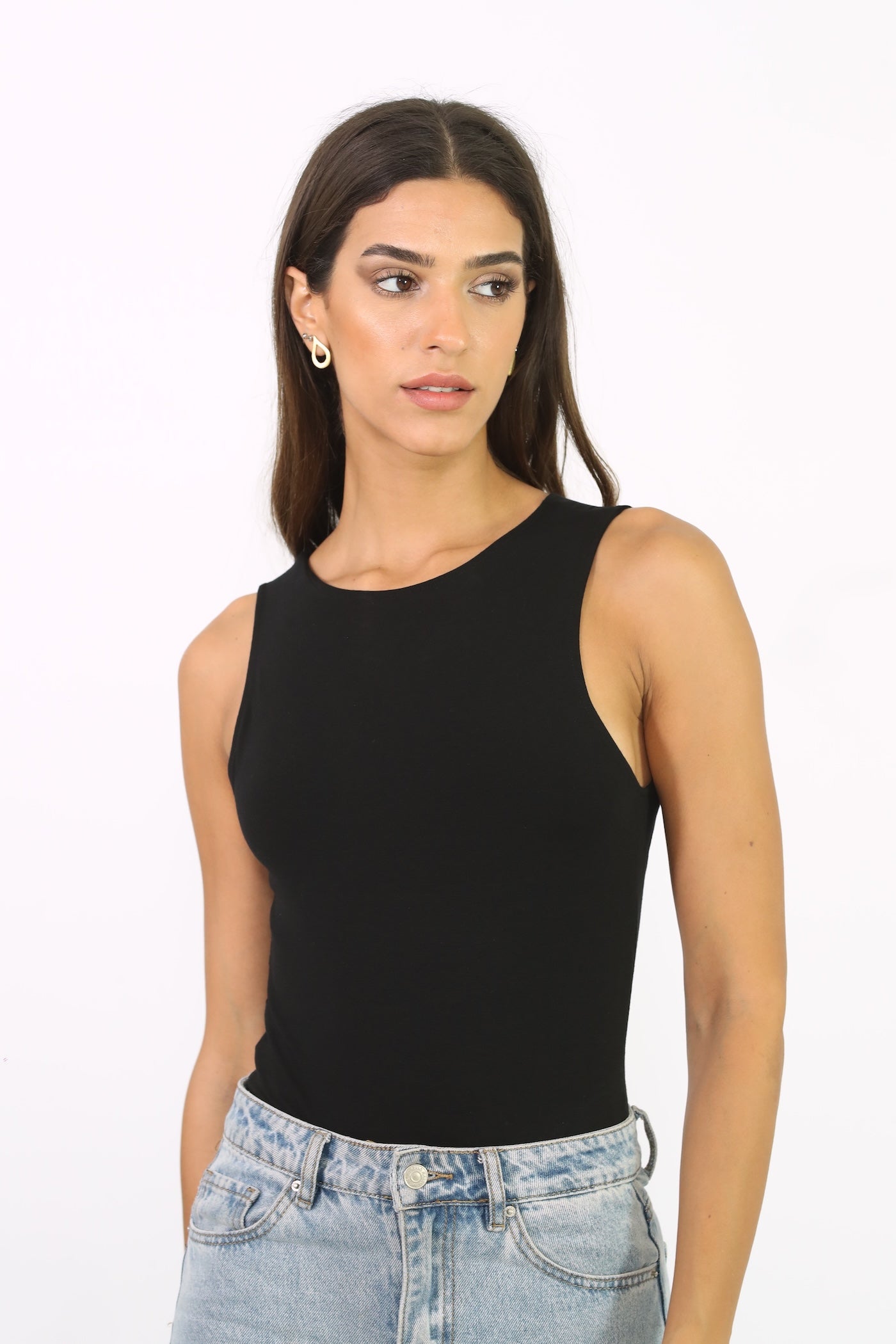 Open Back Bodysuit - Black