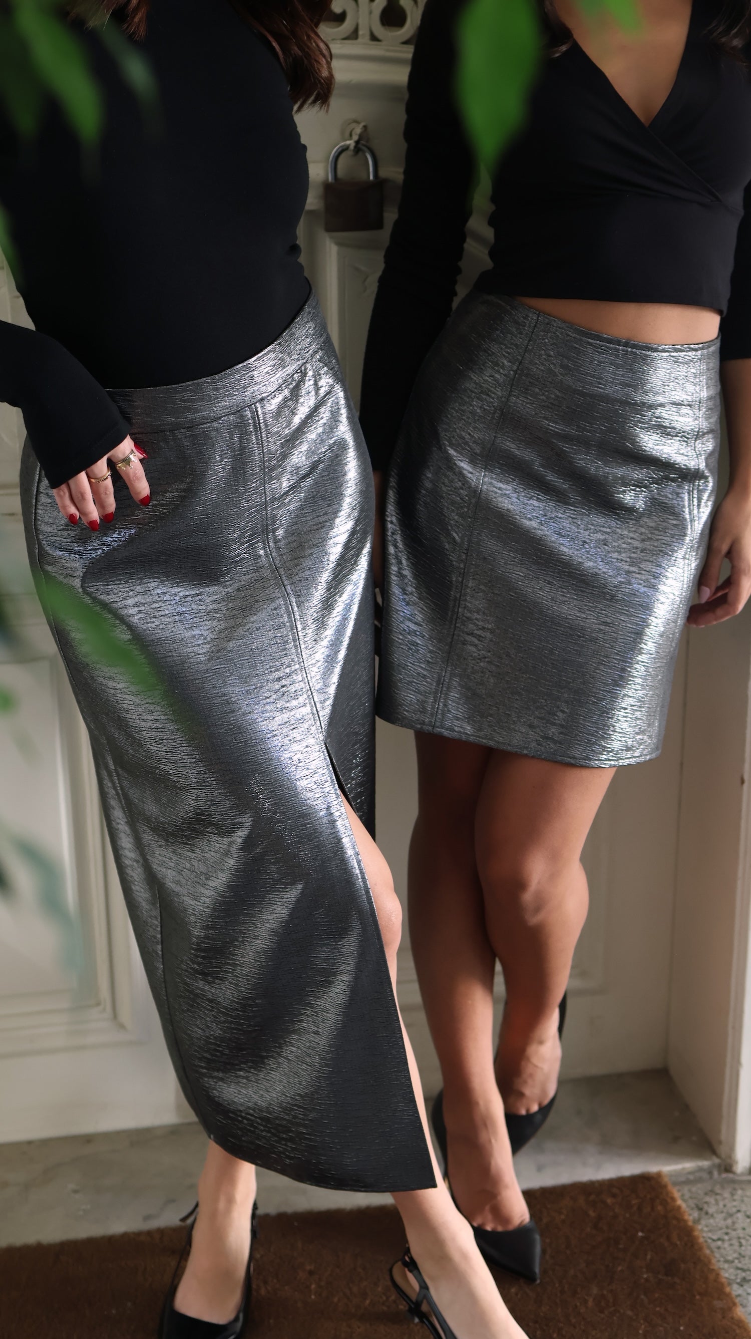 Short Silver Skirt