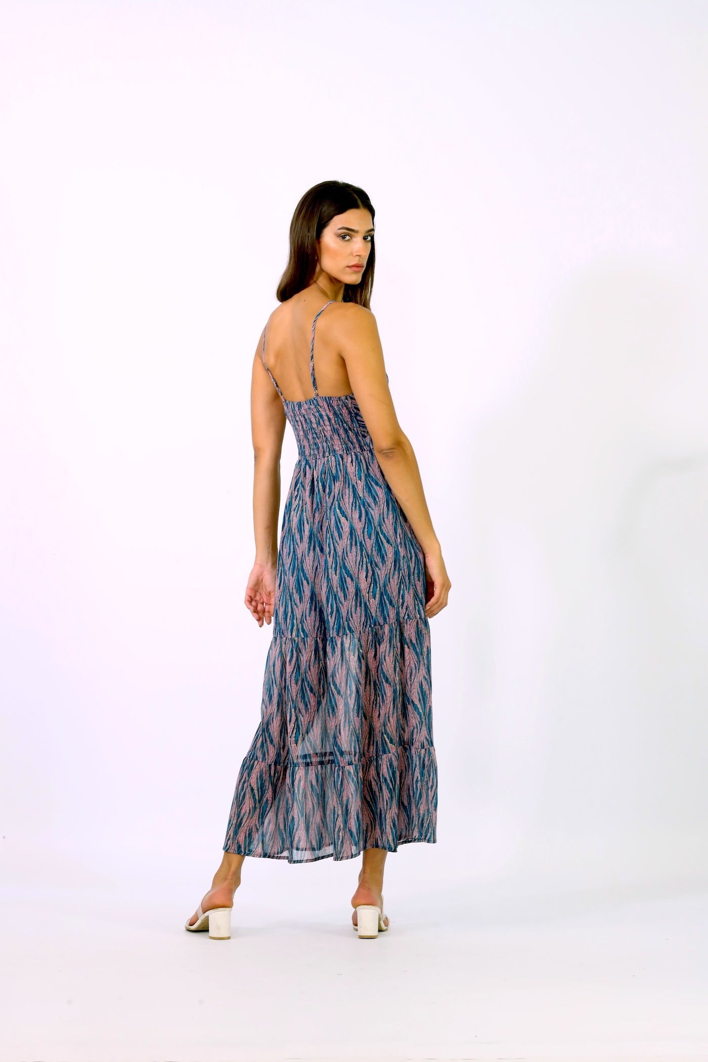 Kaia Printed Midi Dress