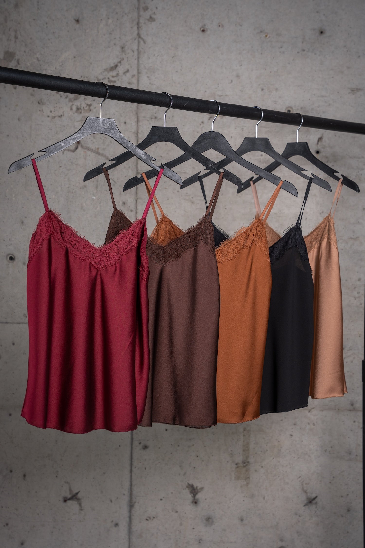 Lace Camisole Top-Burgundy