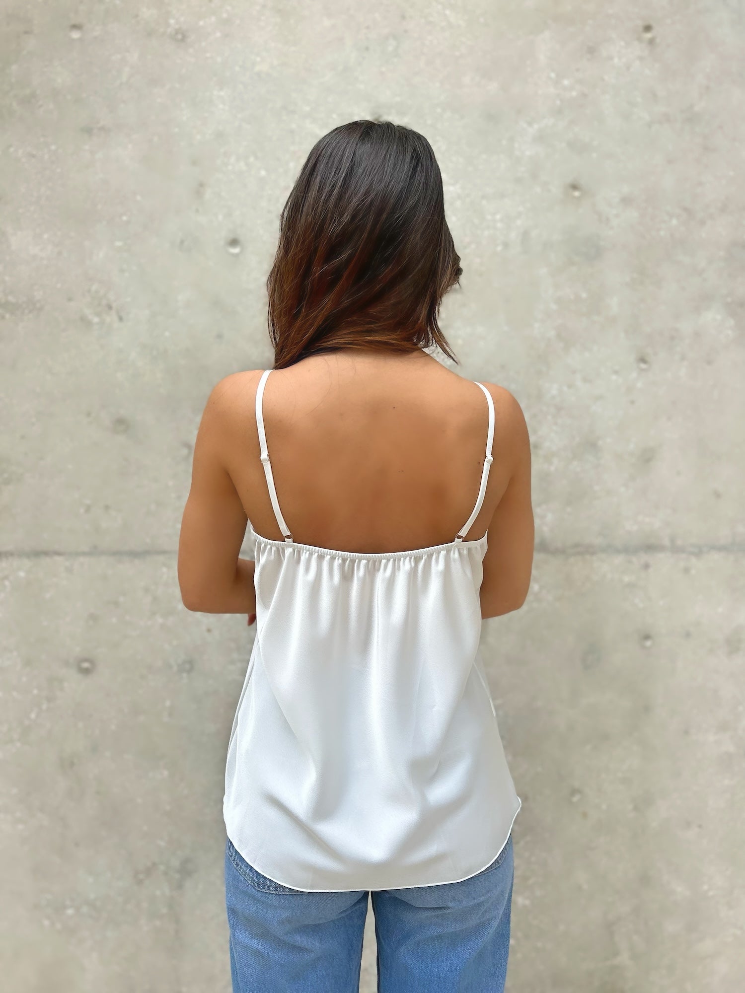 Lace Camisole Top - White