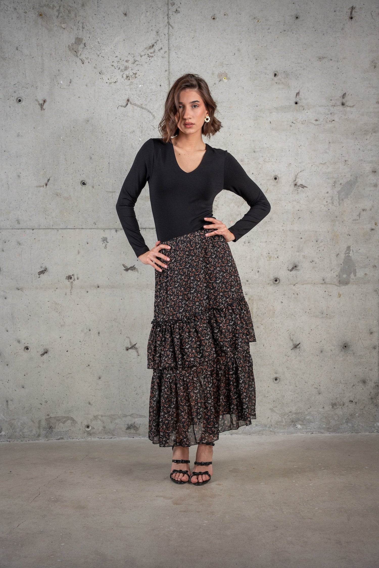 Ruth Midi Printed Skirt
