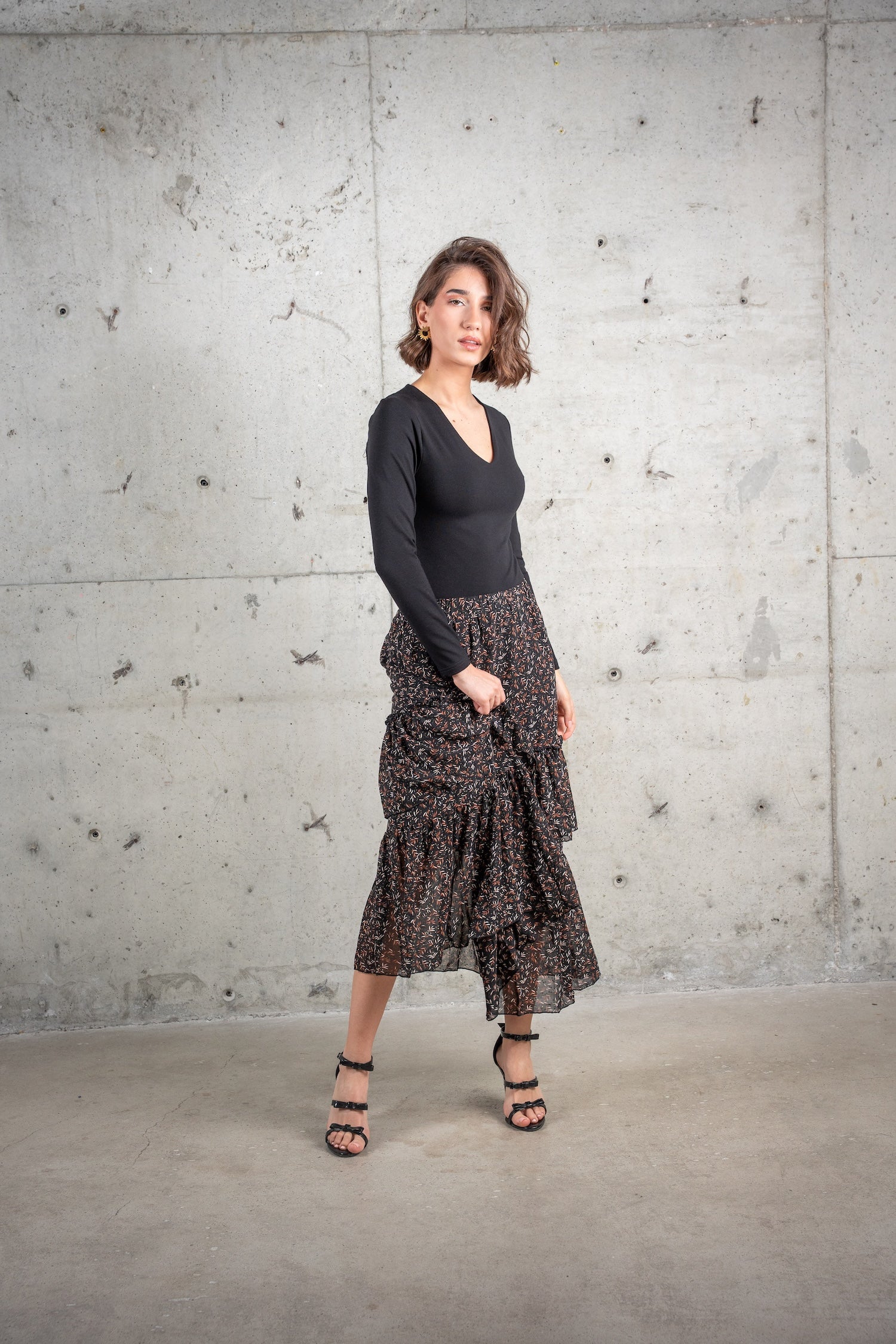 Ruth Midi Printed Skirt