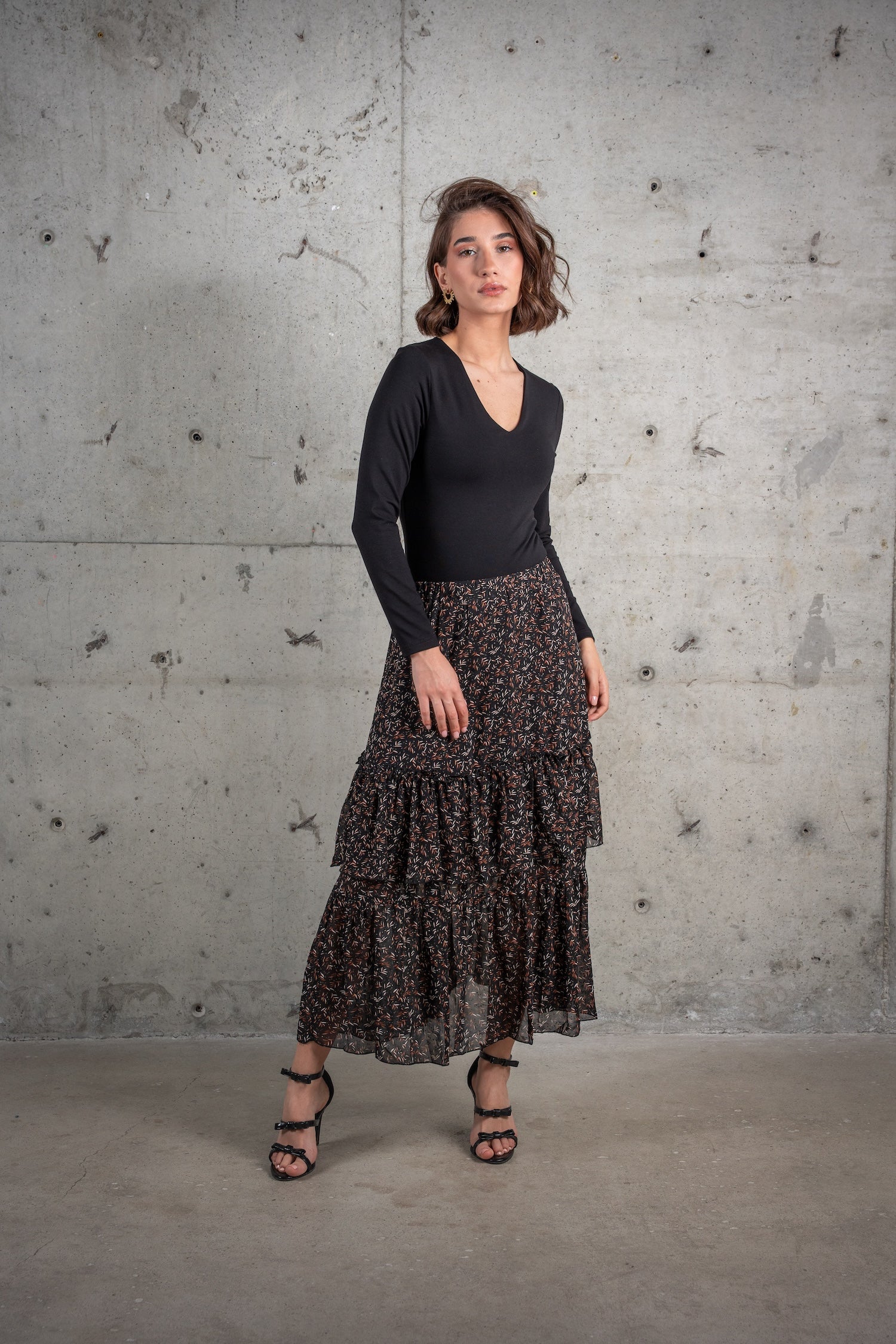 Ruth Midi Printed Skirt
