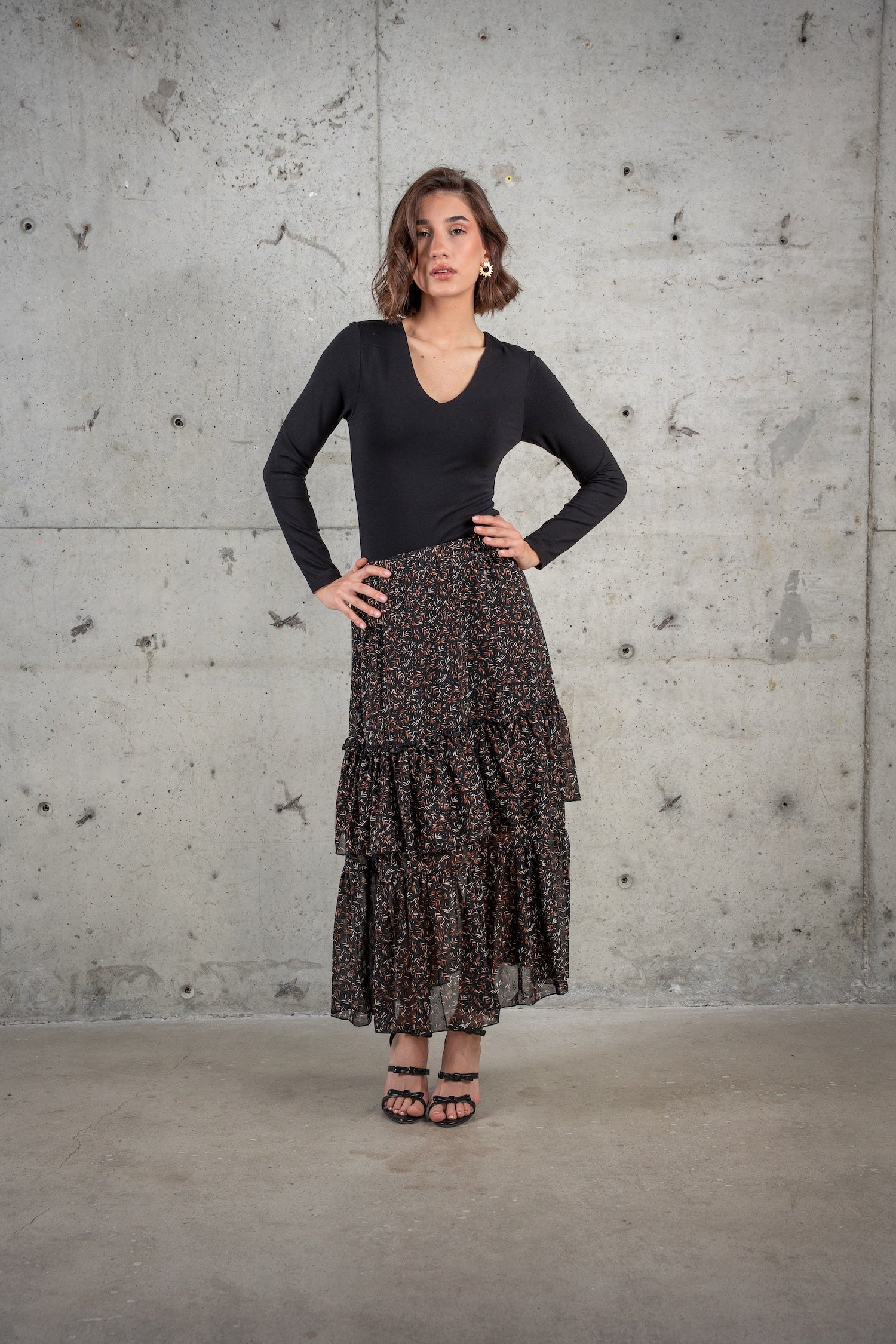 Ruth Midi Printed Skirt