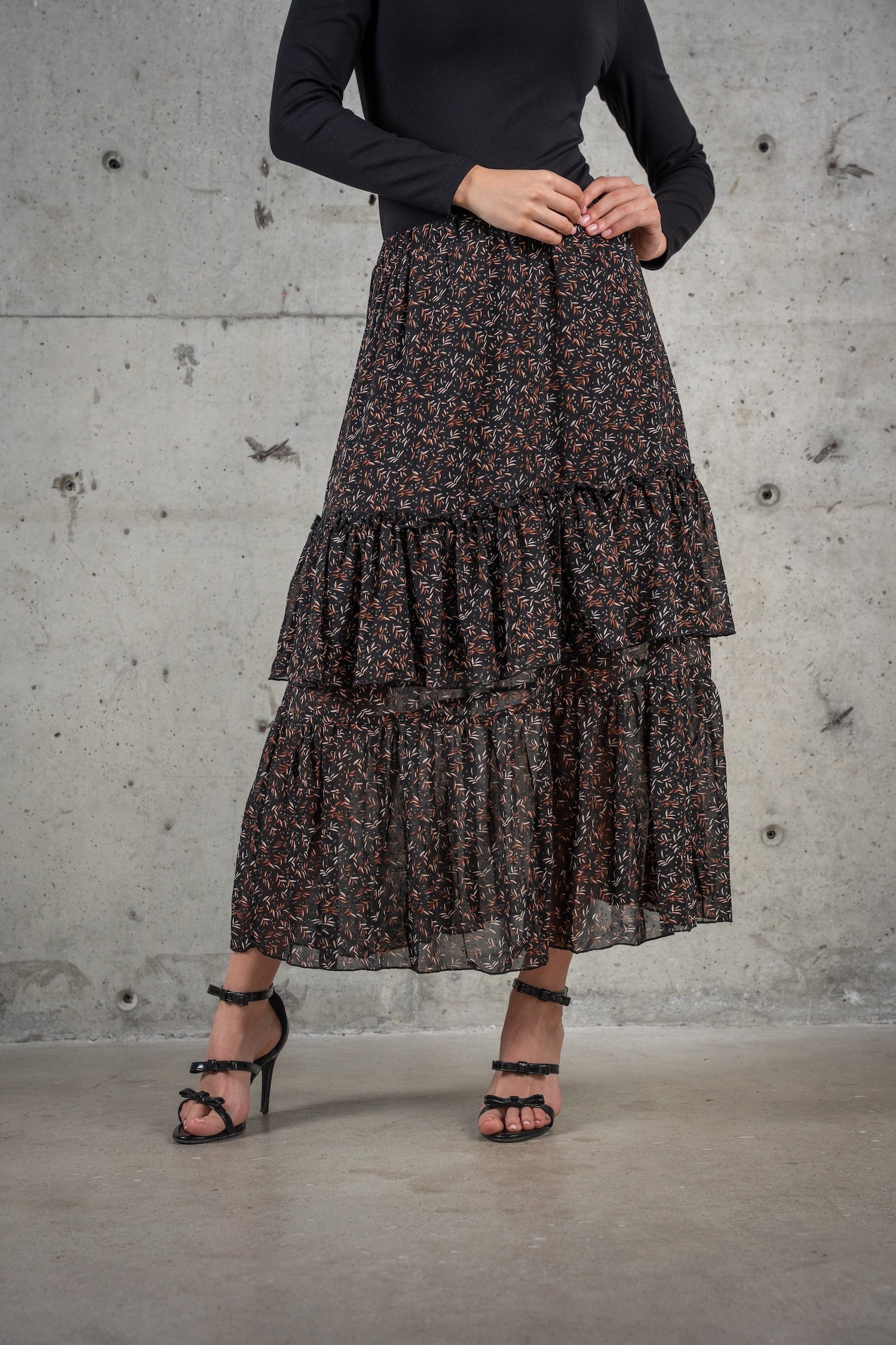 Ruth Midi Printed Skirt