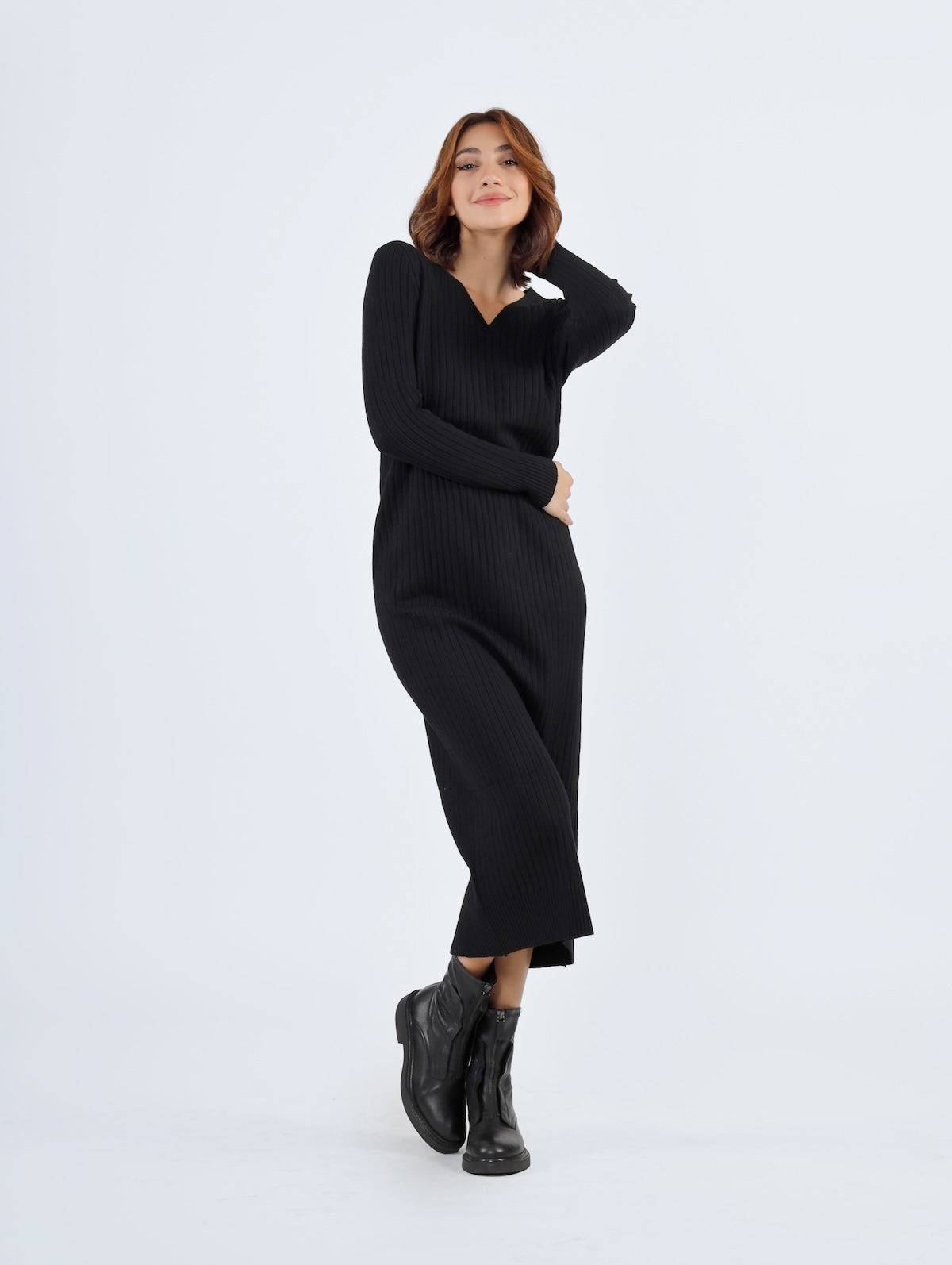 Rebecca Knit Dress Black