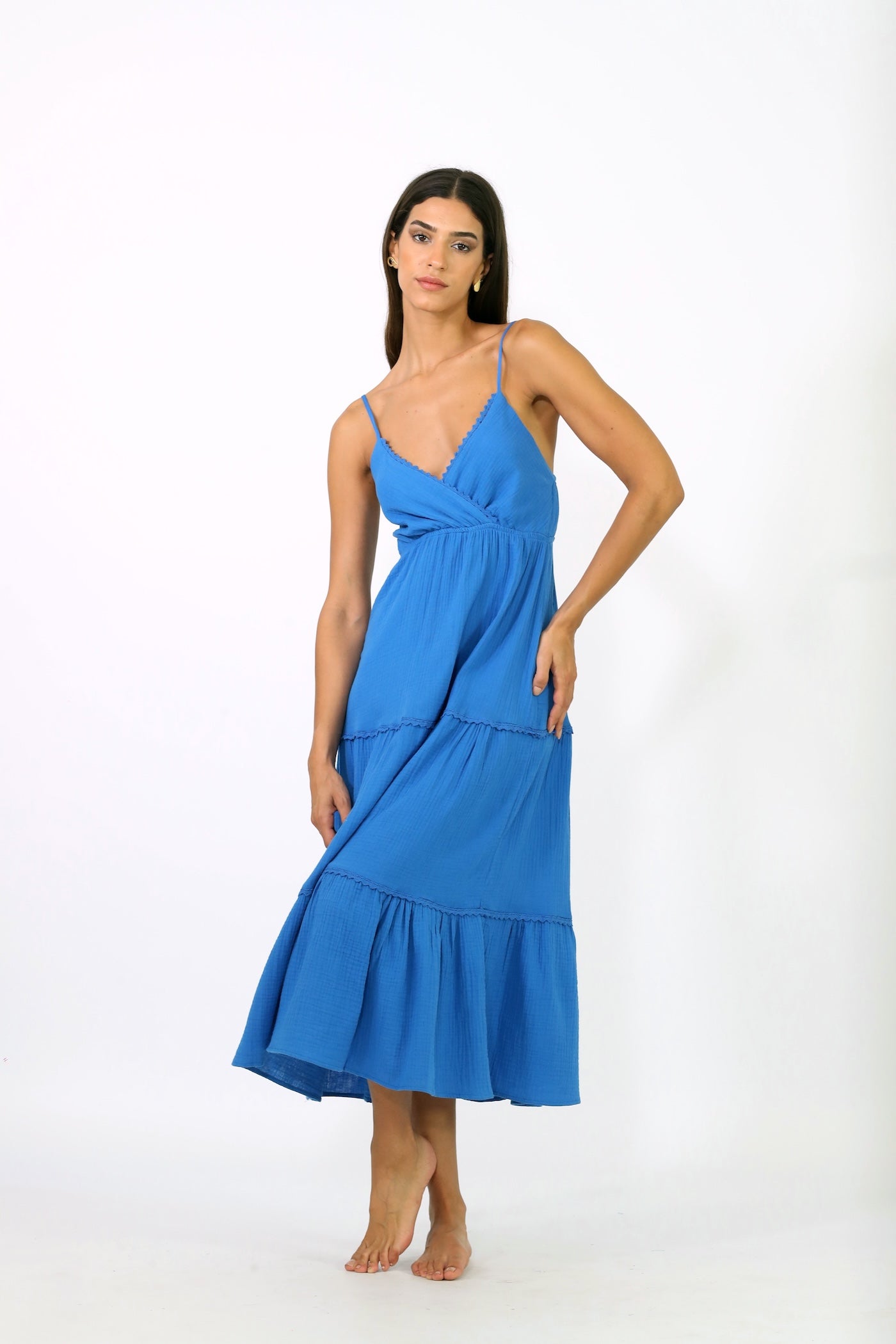 Camilla Midi Dress-Gypsy Blue