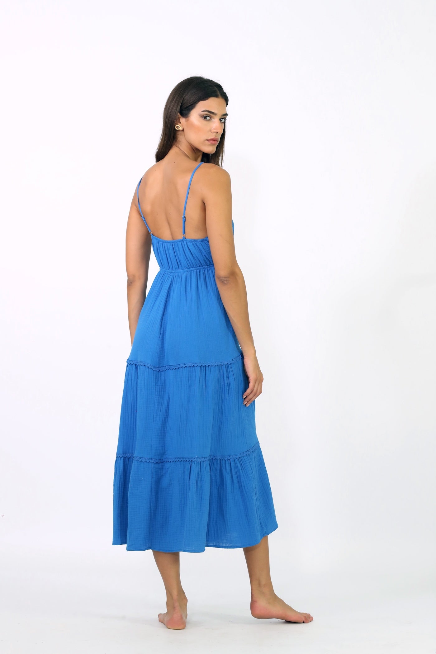 Camilla Midi Dress-Gypsy Blue