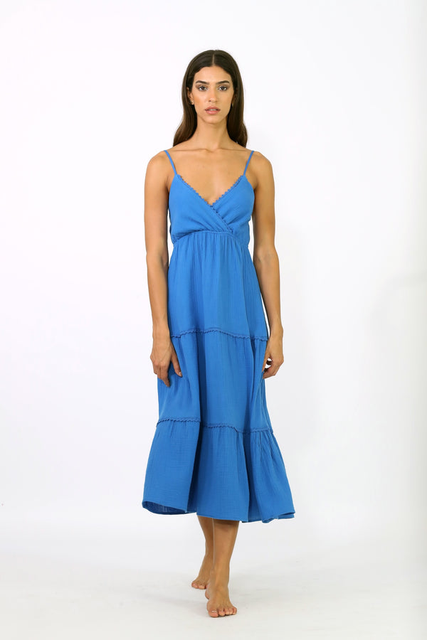 Camilla Midi Dress-Gypsy Blue