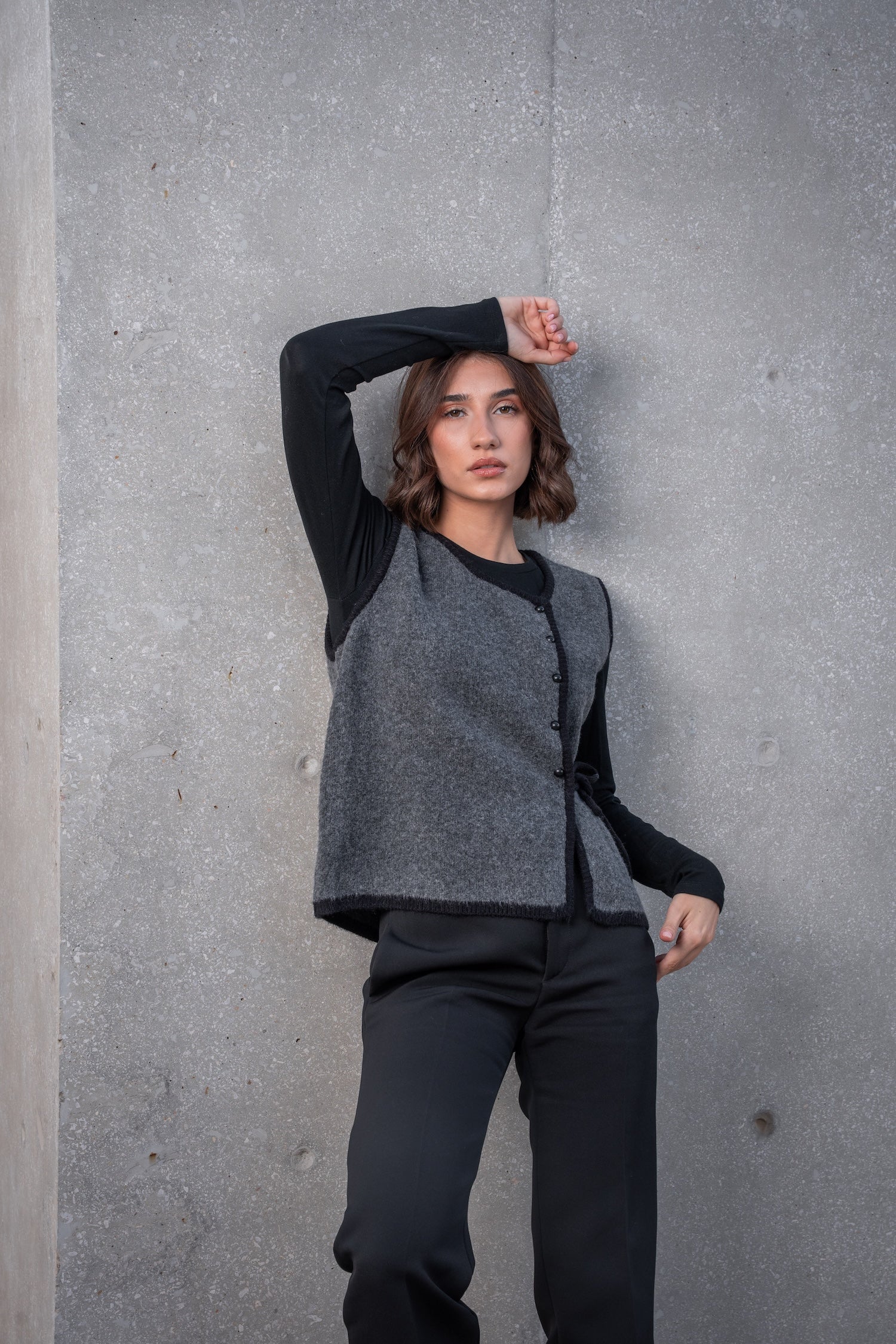 Round Neck Wool Vest