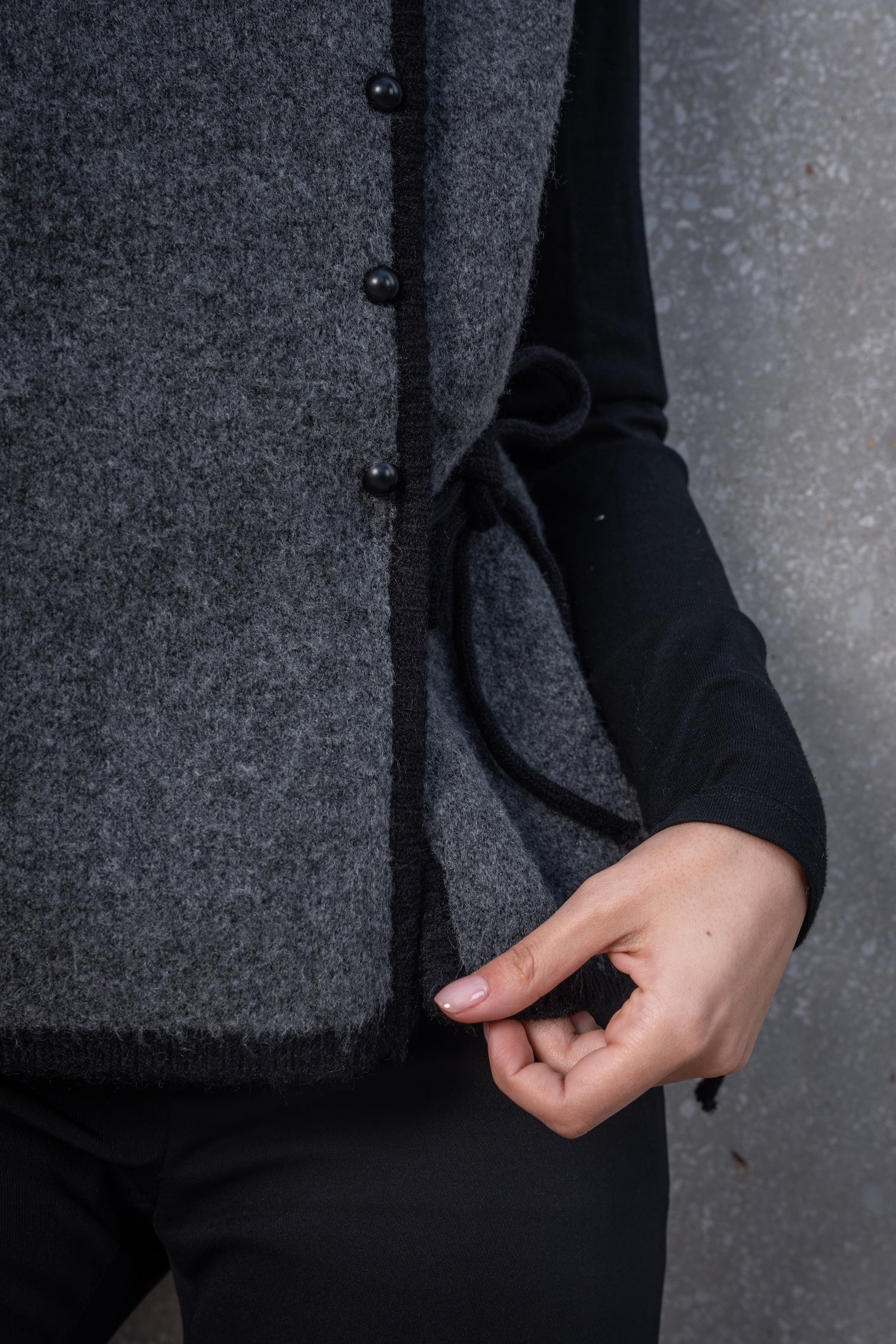 Round Neck Wool Vest