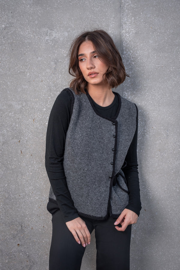 Round Neck Wool Vest