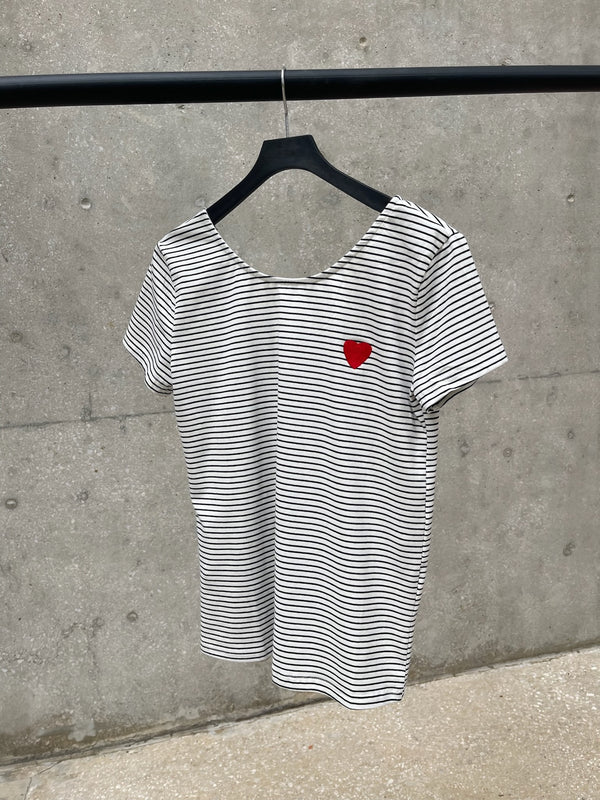 Round Neck Striped T-Shirt