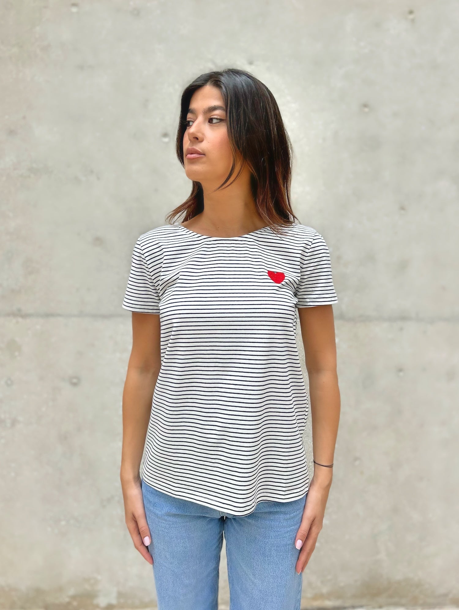 Round Neck Striped T-Shirt