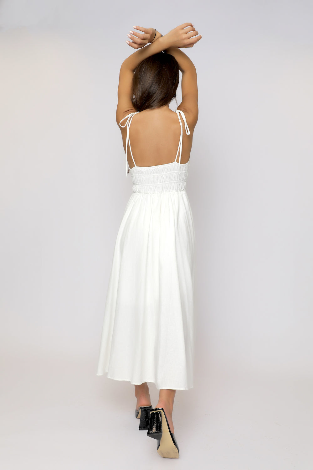 Angela Midi Dress - White