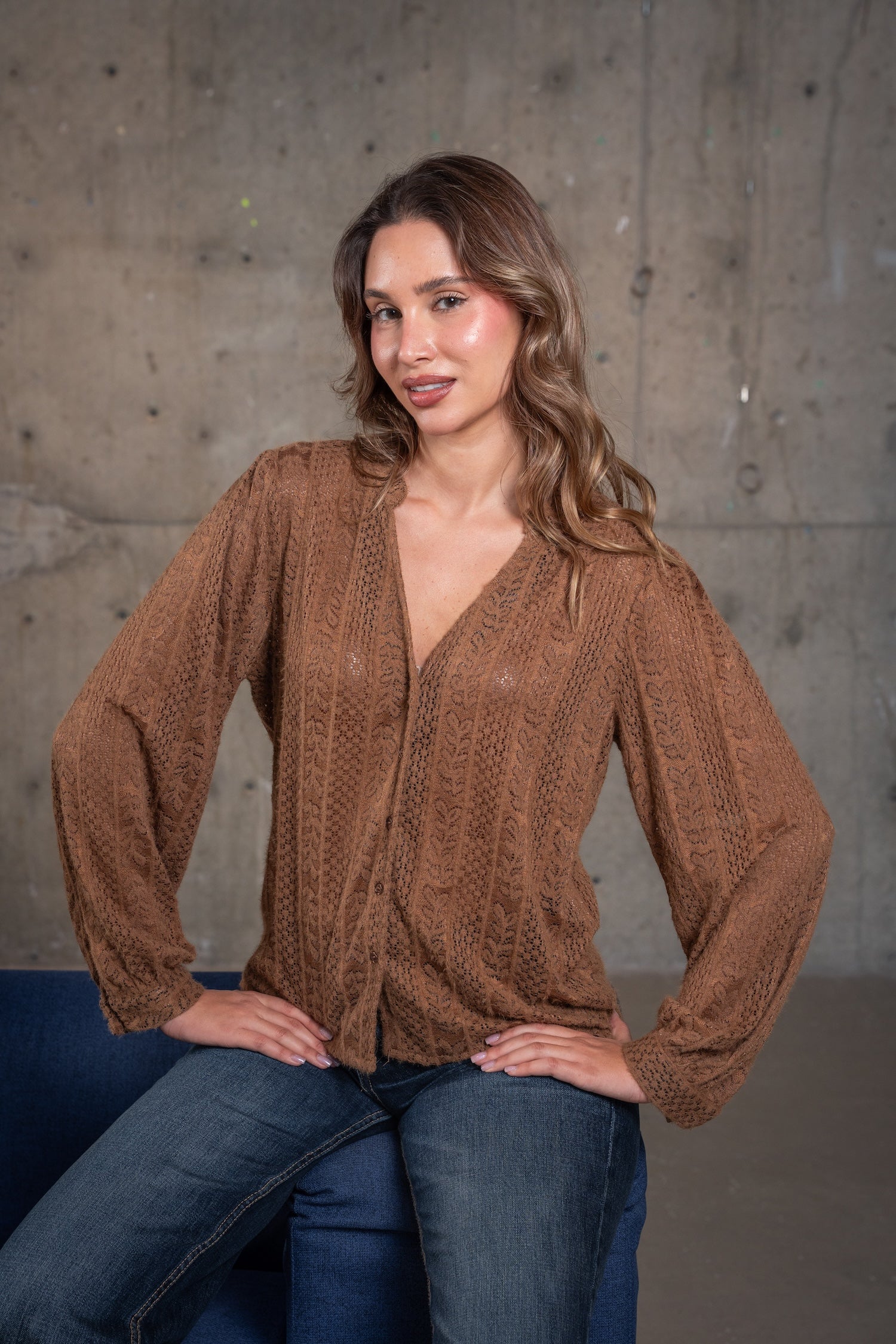 Crochet Knit Cardigan